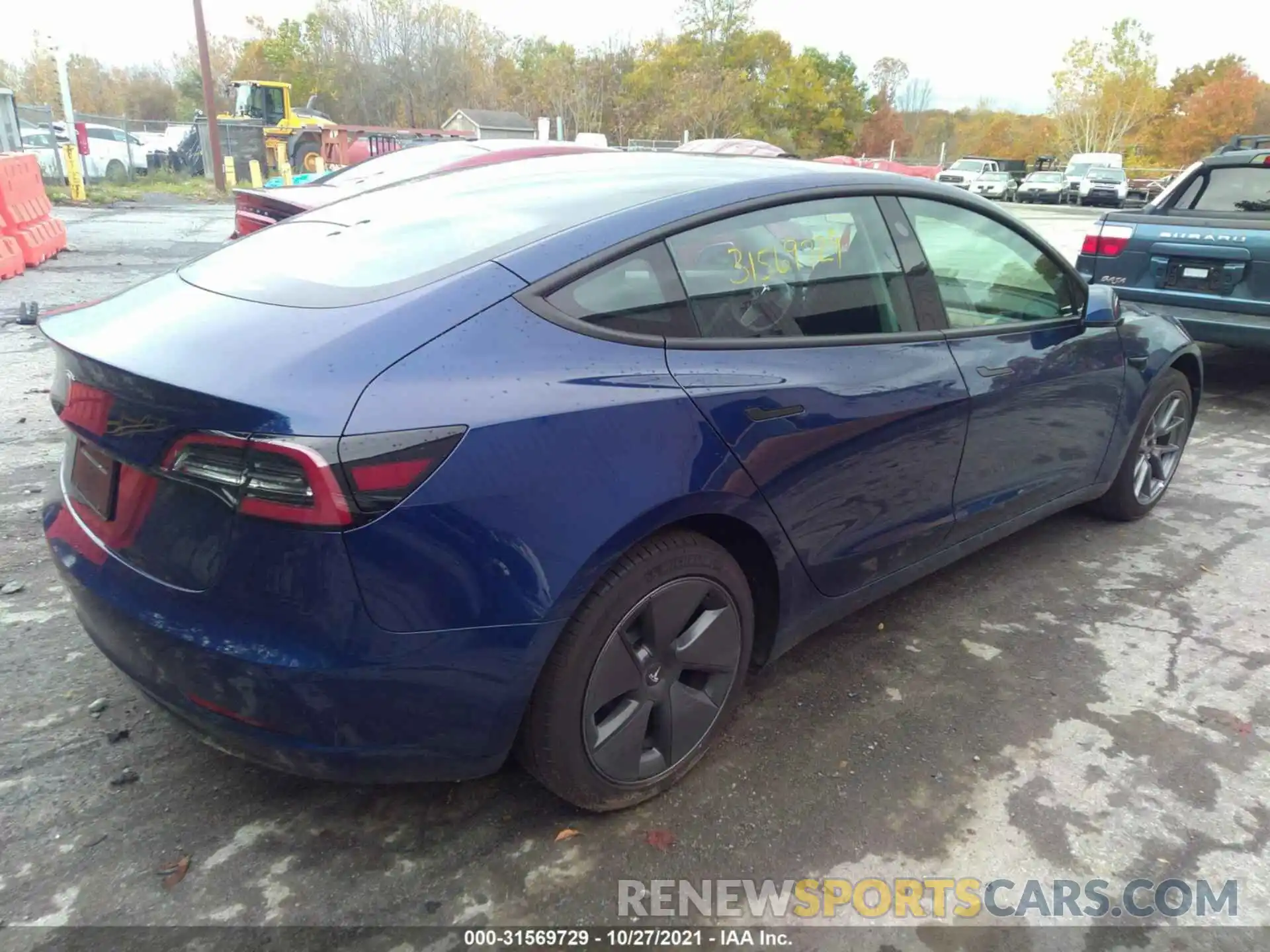 4 Фотография поврежденного автомобиля 5YJ3E1EA1MF922161 TESLA MODEL 3 2021