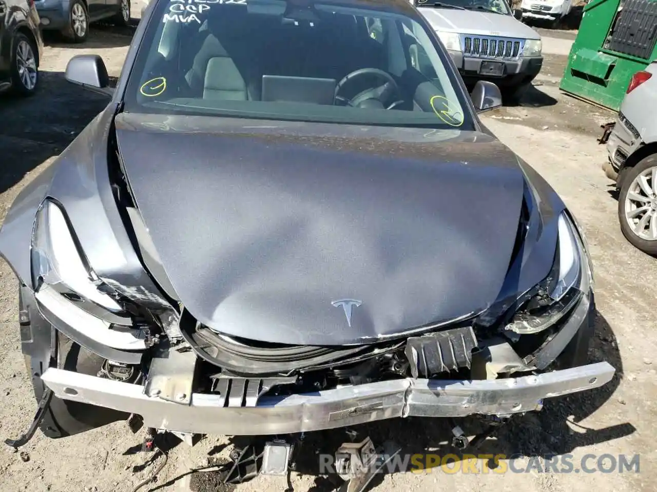 7 Photograph of a damaged car 5YJ3E1EA1MF922483 TESLA MODEL 3 2021