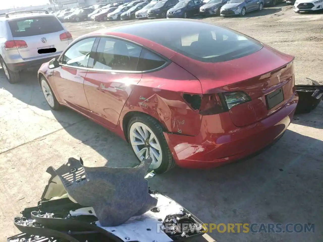 3 Photograph of a damaged car 5YJ3E1EA1MF937419 TESLA MODEL 3 2021