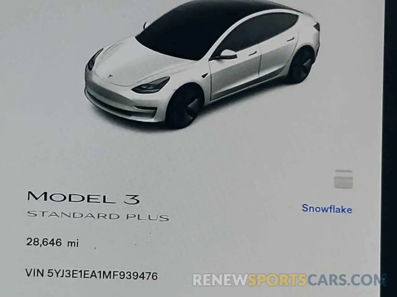 8 Photograph of a damaged car 5YJ3E1EA1MF939476 TESLA MODEL 3 2021