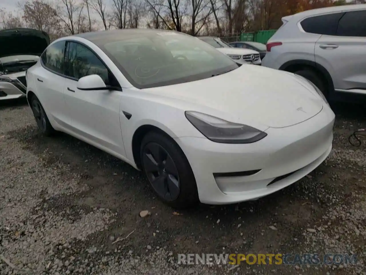 1 Фотография поврежденного автомобиля 5YJ3E1EA1MF961235 TESLA MODEL 3 2021