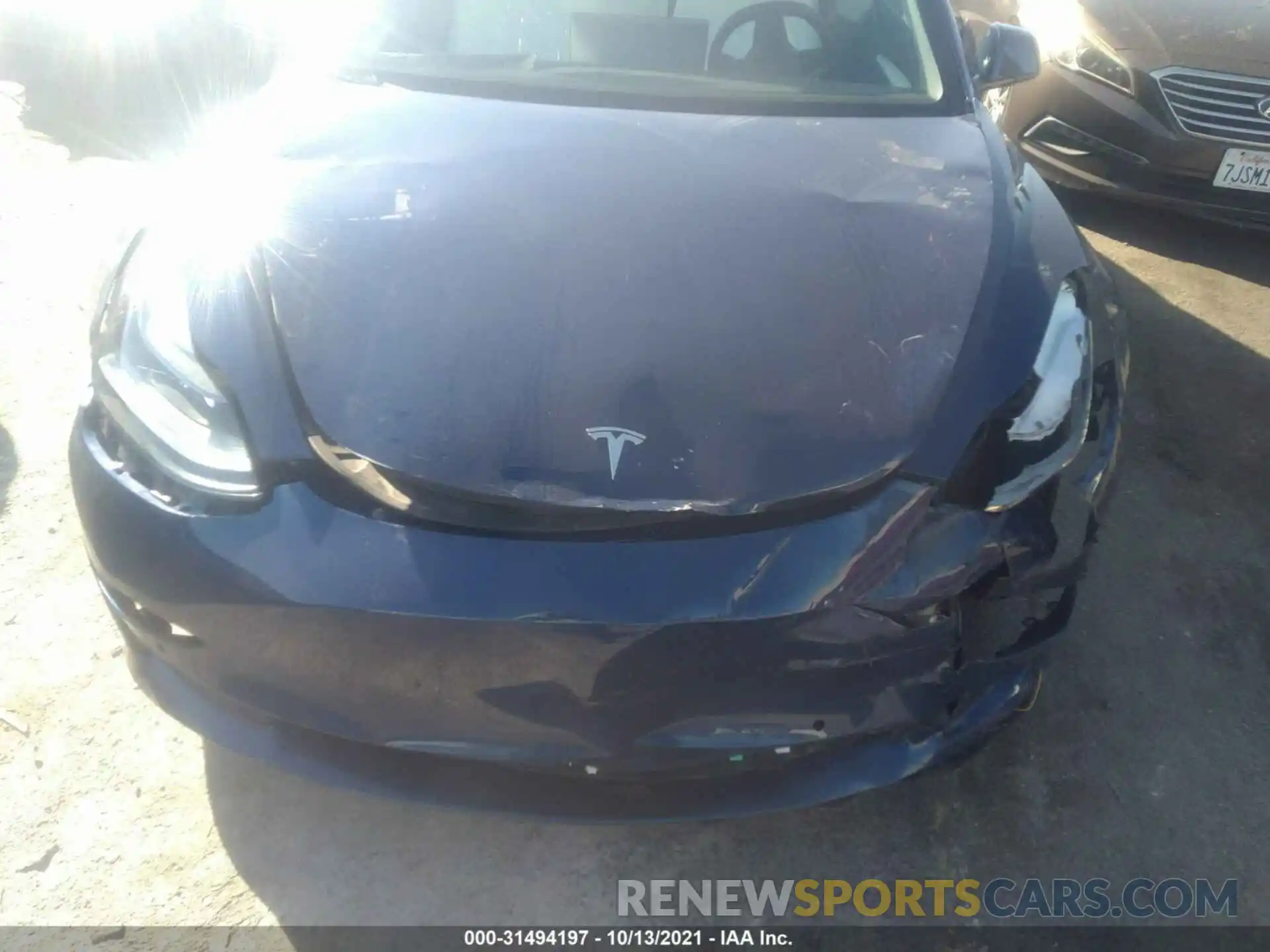 6 Photograph of a damaged car 5YJ3E1EA1MF987432 TESLA MODEL 3 2021