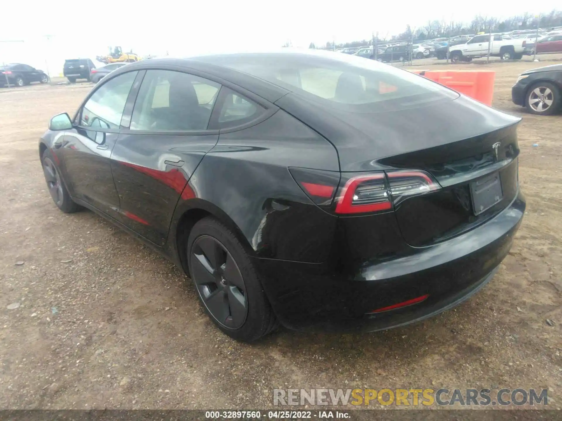 3 Photograph of a damaged car 5YJ3E1EA1MF991335 TESLA MODEL 3 2021