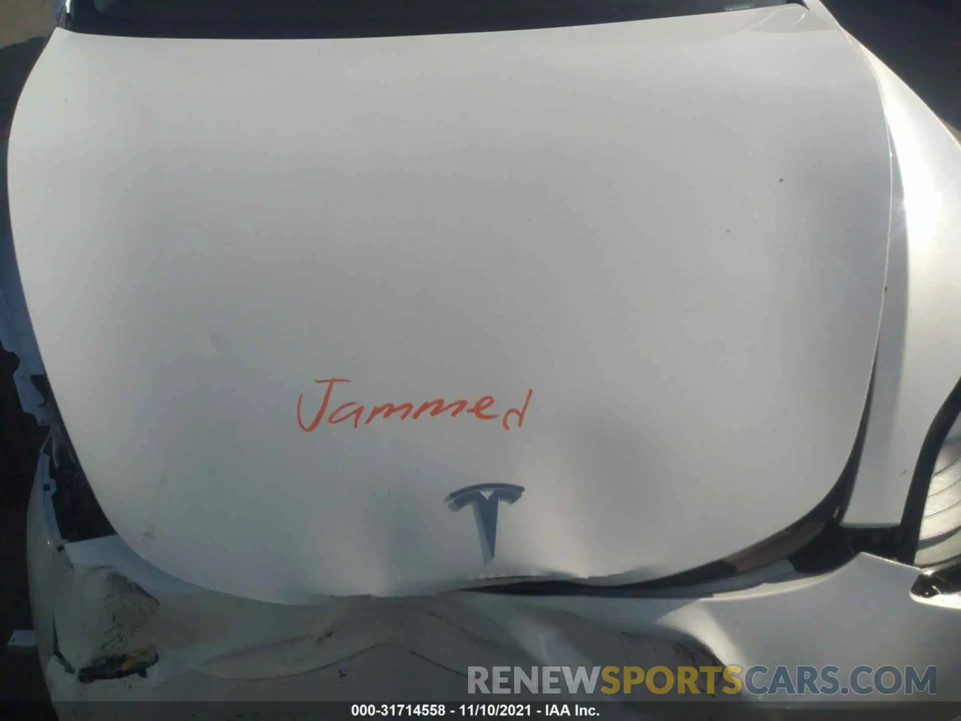 10 Photograph of a damaged car 5YJ3E1EA1MF996633 TESLA MODEL 3 2021