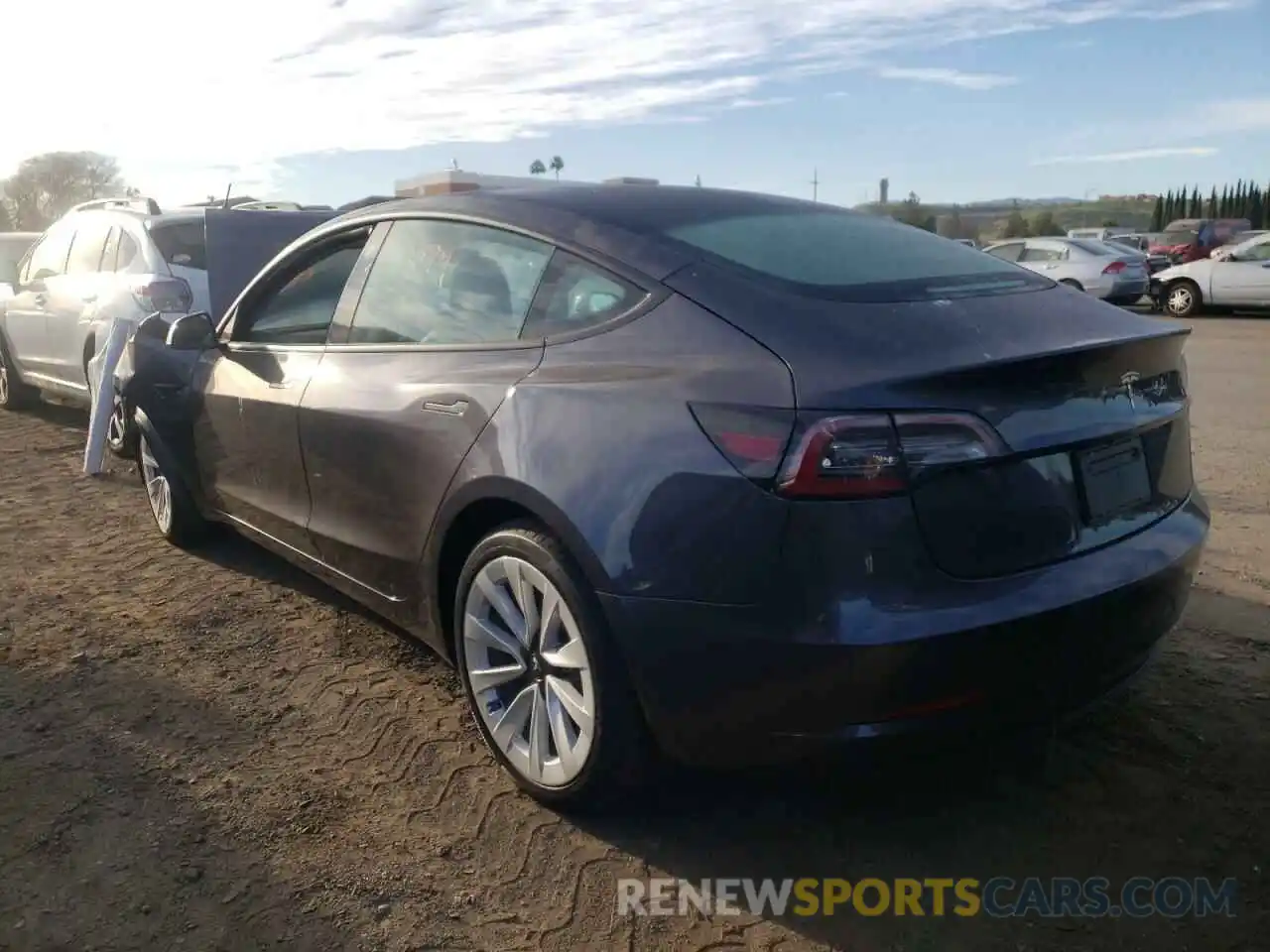 3 Photograph of a damaged car 5YJ3E1EA2MF001406 TESLA MODEL 3 2021