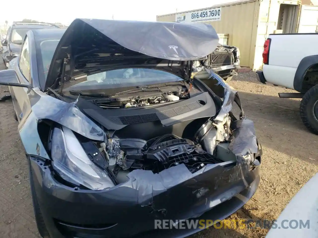 9 Photograph of a damaged car 5YJ3E1EA2MF001406 TESLA MODEL 3 2021