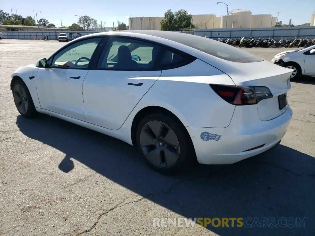 3 Photograph of a damaged car 5YJ3E1EA2MF009585 TESLA MODEL 3 2021