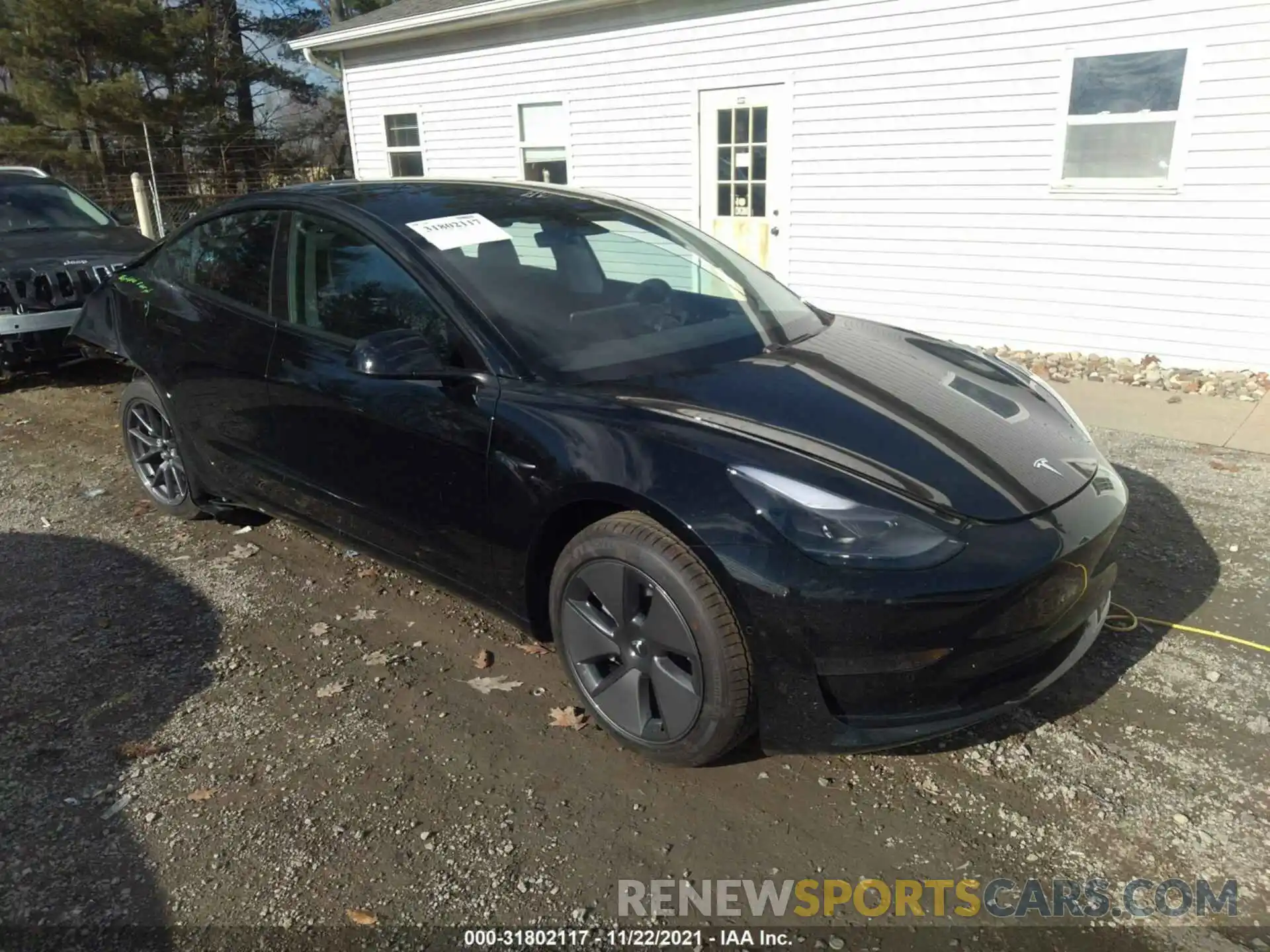 1 Photograph of a damaged car 5YJ3E1EA2MF013569 TESLA MODEL 3 2021