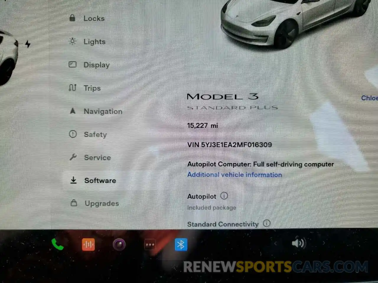 8 Photograph of a damaged car 5YJ3E1EA2MF016309 TESLA MODEL 3 2021