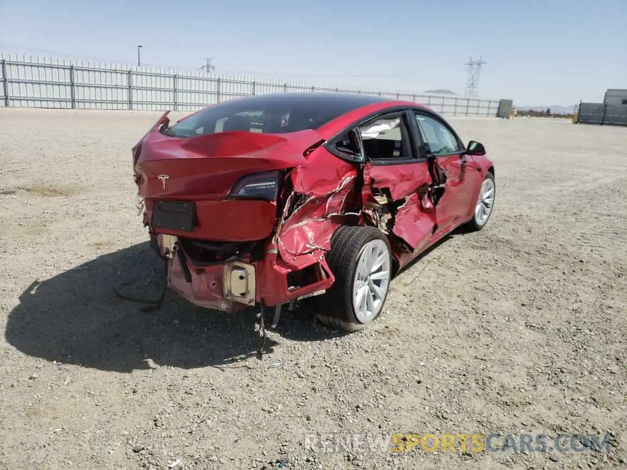 4 Photograph of a damaged car 5YJ3E1EA2MF017900 TESLA MODEL 3 2021