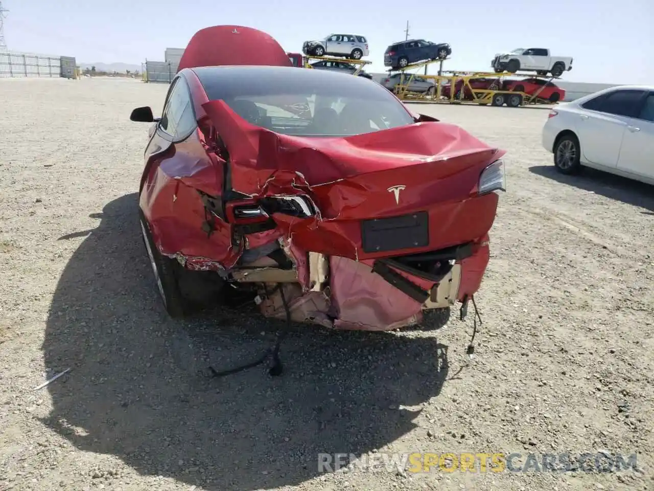 9 Photograph of a damaged car 5YJ3E1EA2MF017900 TESLA MODEL 3 2021