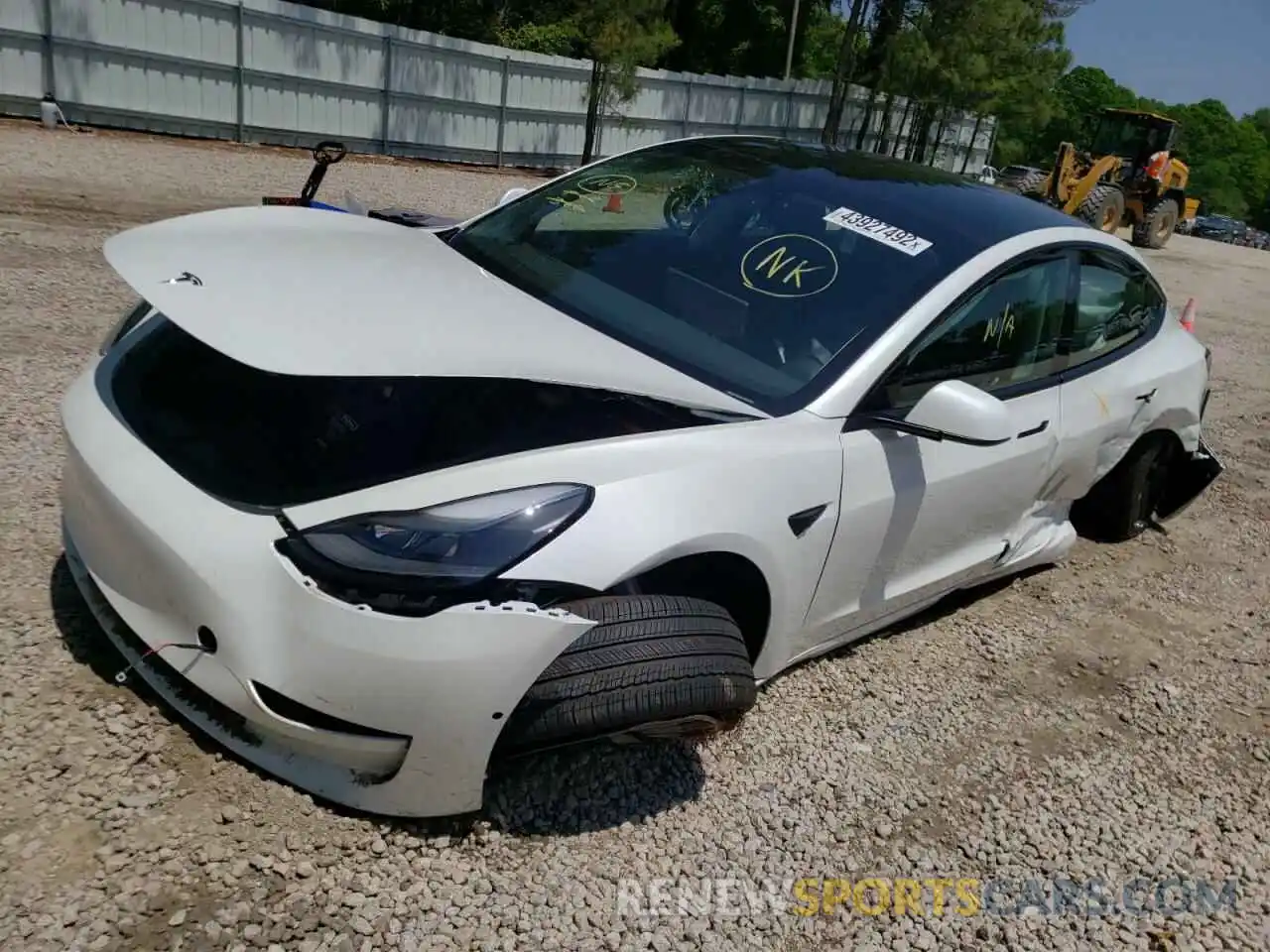 9 Фотография поврежденного автомобиля 5YJ3E1EA2MF053232 TESLA MODEL 3 2021