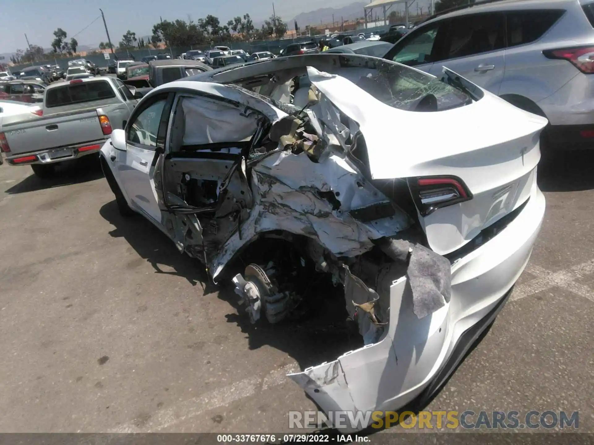 3 Photograph of a damaged car 5YJ3E1EA2MF065333 TESLA MODEL 3 2021