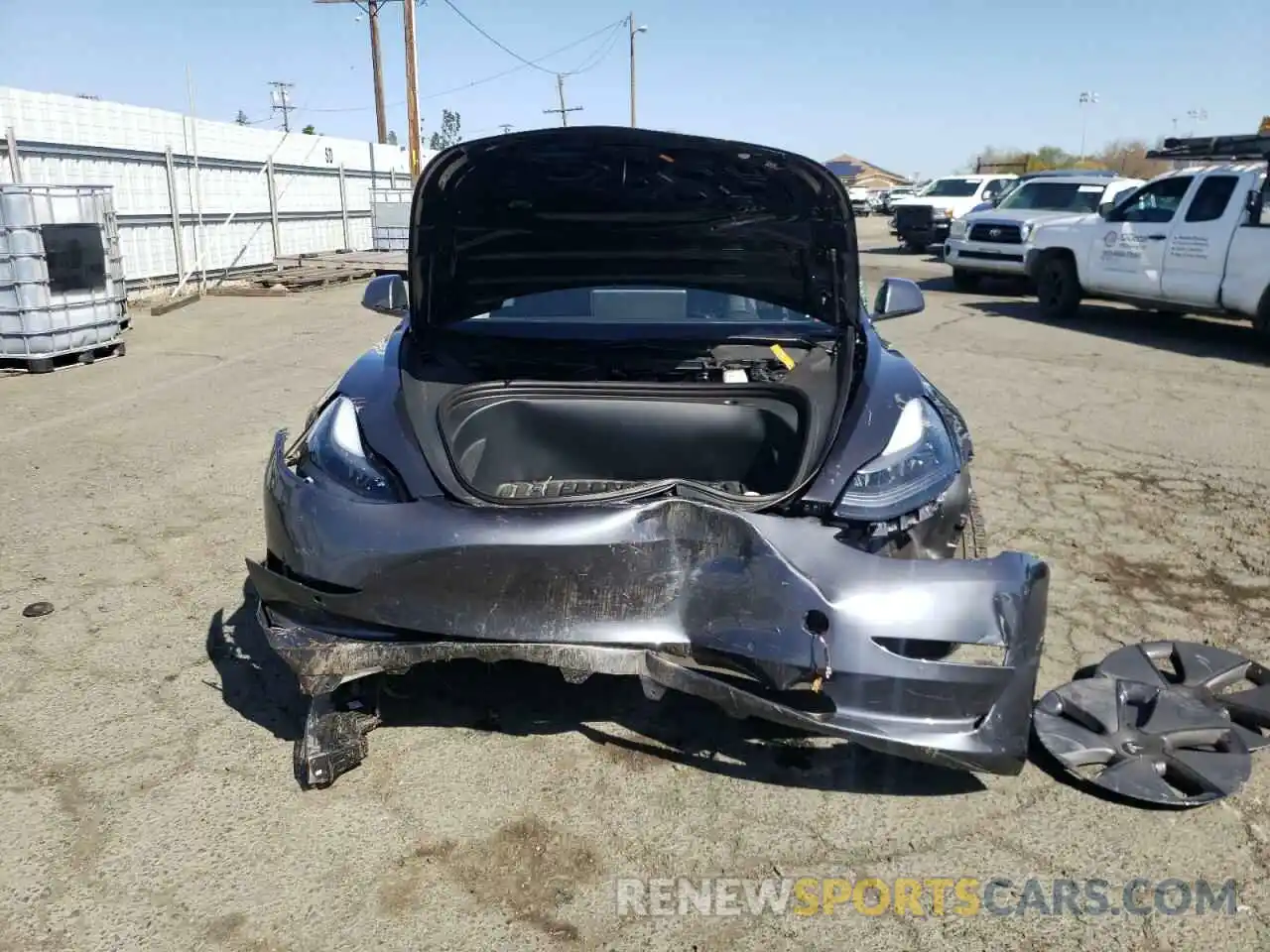 9 Photograph of a damaged car 5YJ3E1EA2MF075246 TESLA MODEL 3 2021