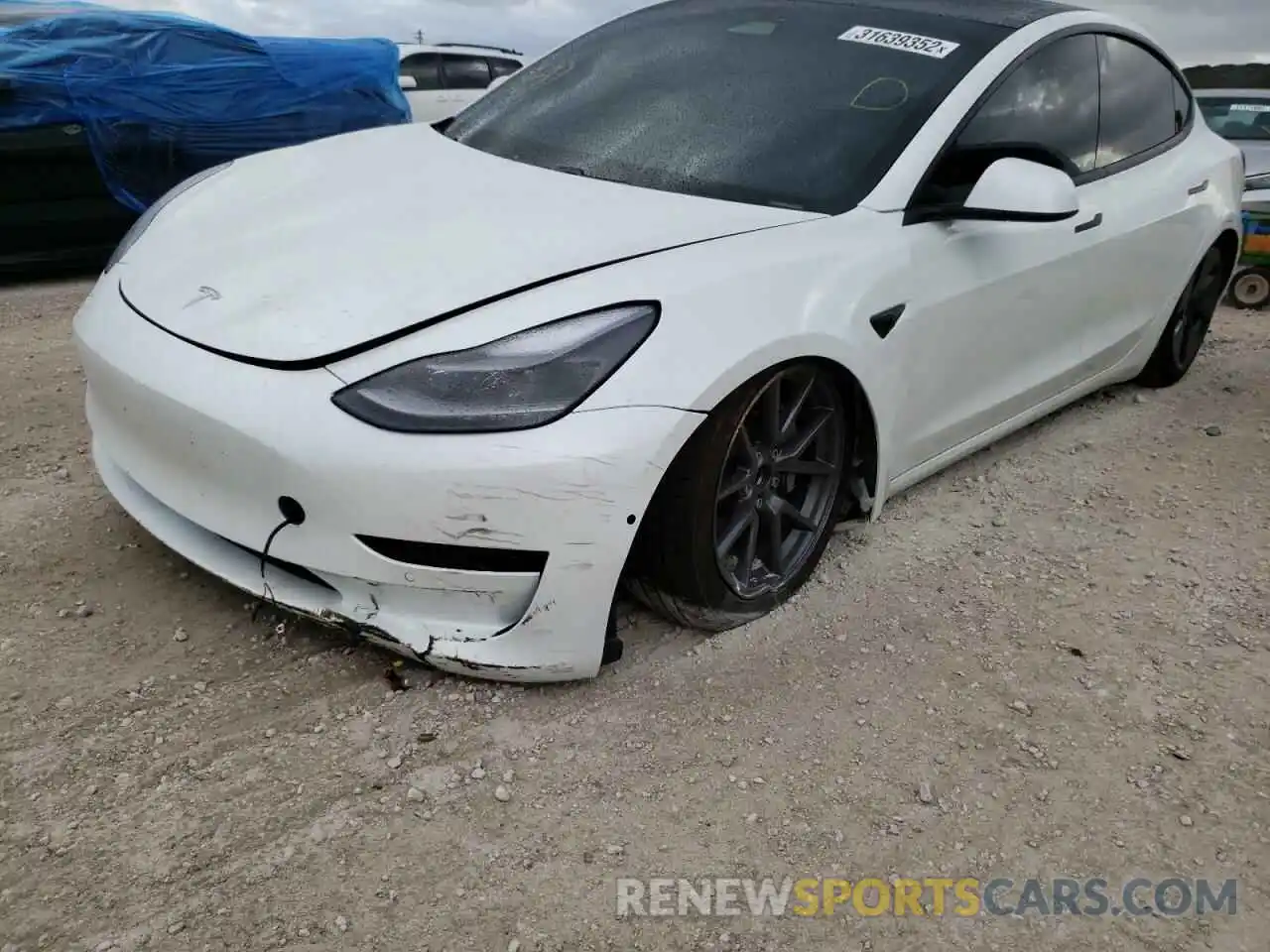 9 Photograph of a damaged car 5YJ3E1EA2MF076994 TESLA MODEL 3 2021