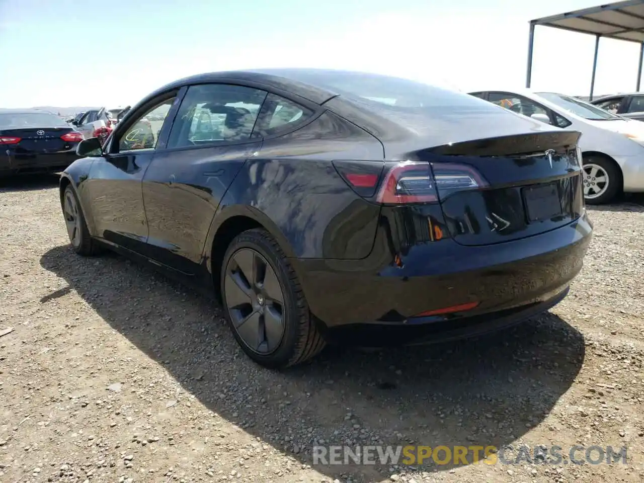 3 Photograph of a damaged car 5YJ3E1EA2MF091530 TESLA MODEL 3 2021