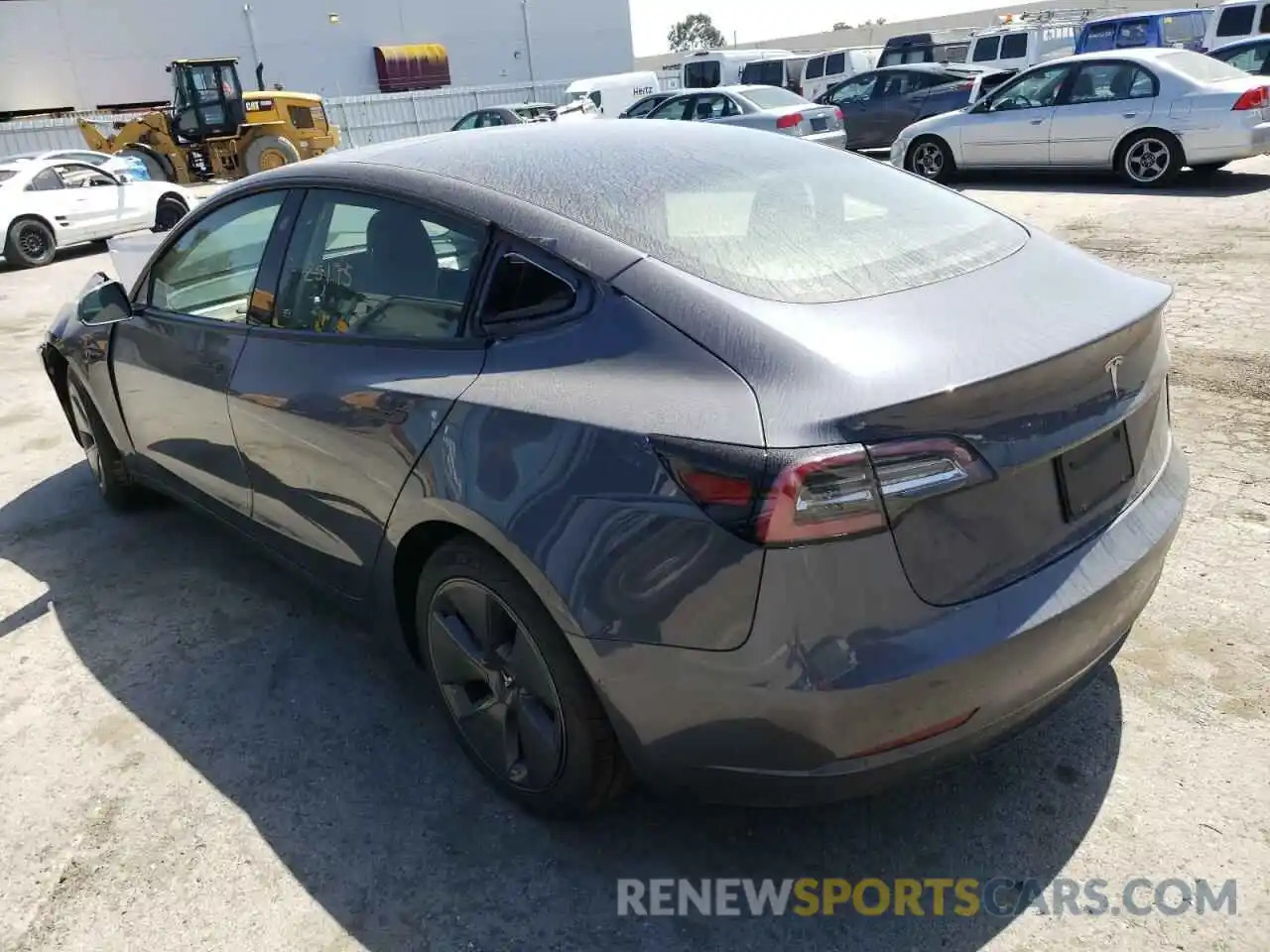 3 Photograph of a damaged car 5YJ3E1EA2MF091558 TESLA MODEL 3 2021