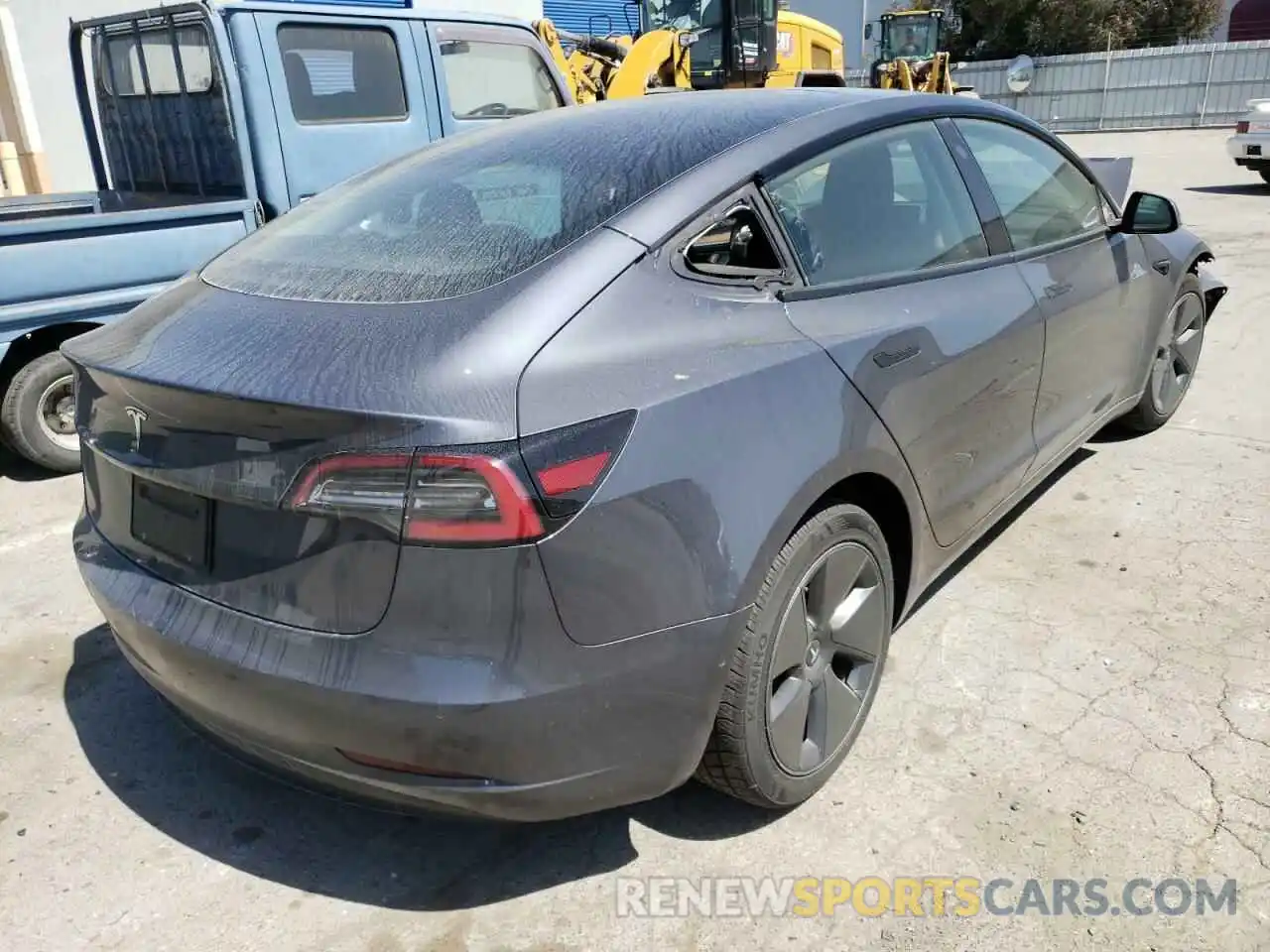 4 Photograph of a damaged car 5YJ3E1EA2MF091558 TESLA MODEL 3 2021