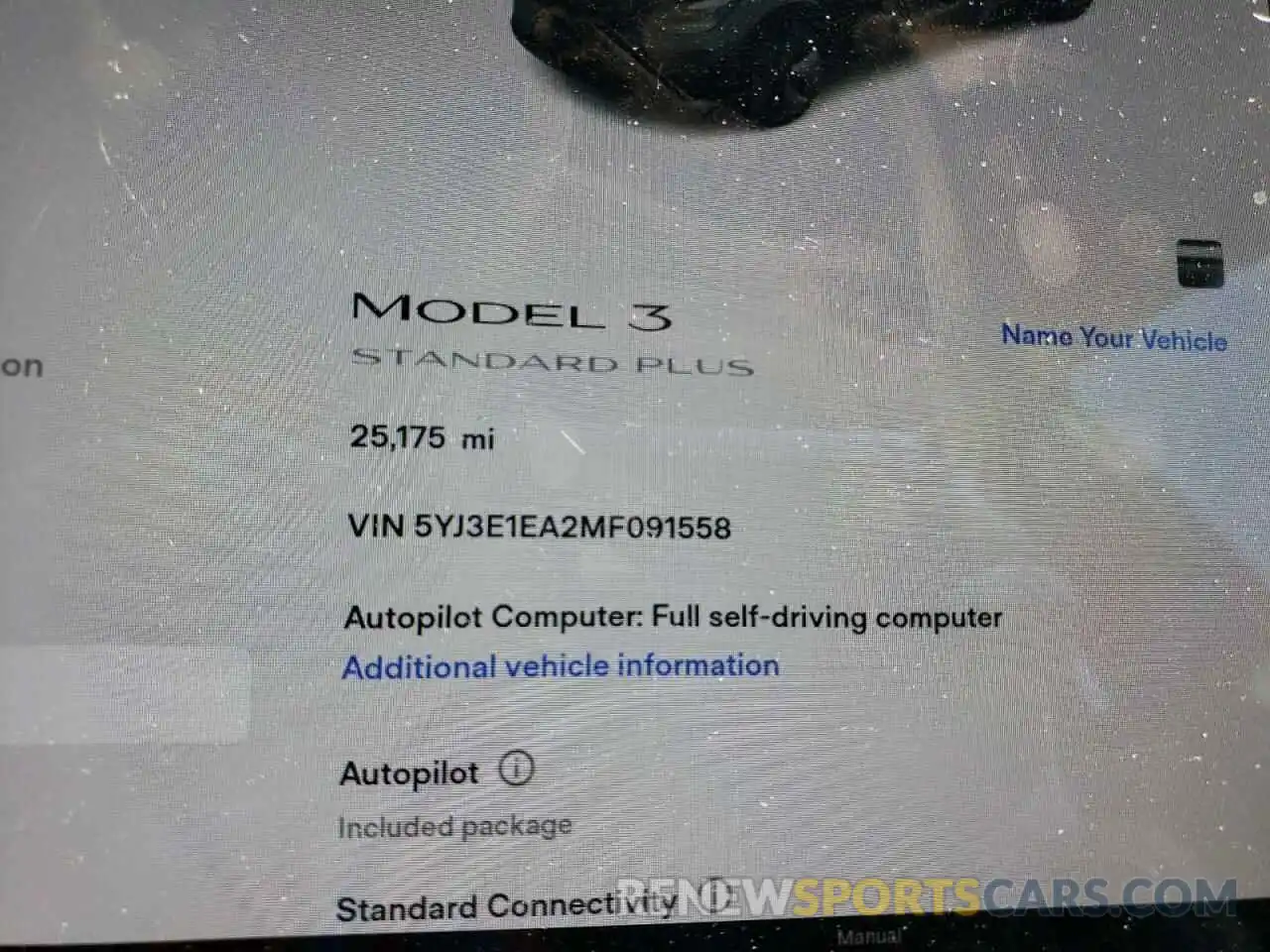 8 Photograph of a damaged car 5YJ3E1EA2MF091558 TESLA MODEL 3 2021