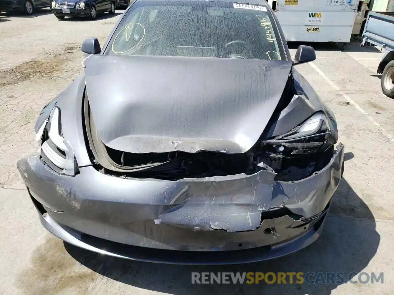 9 Photograph of a damaged car 5YJ3E1EA2MF091558 TESLA MODEL 3 2021