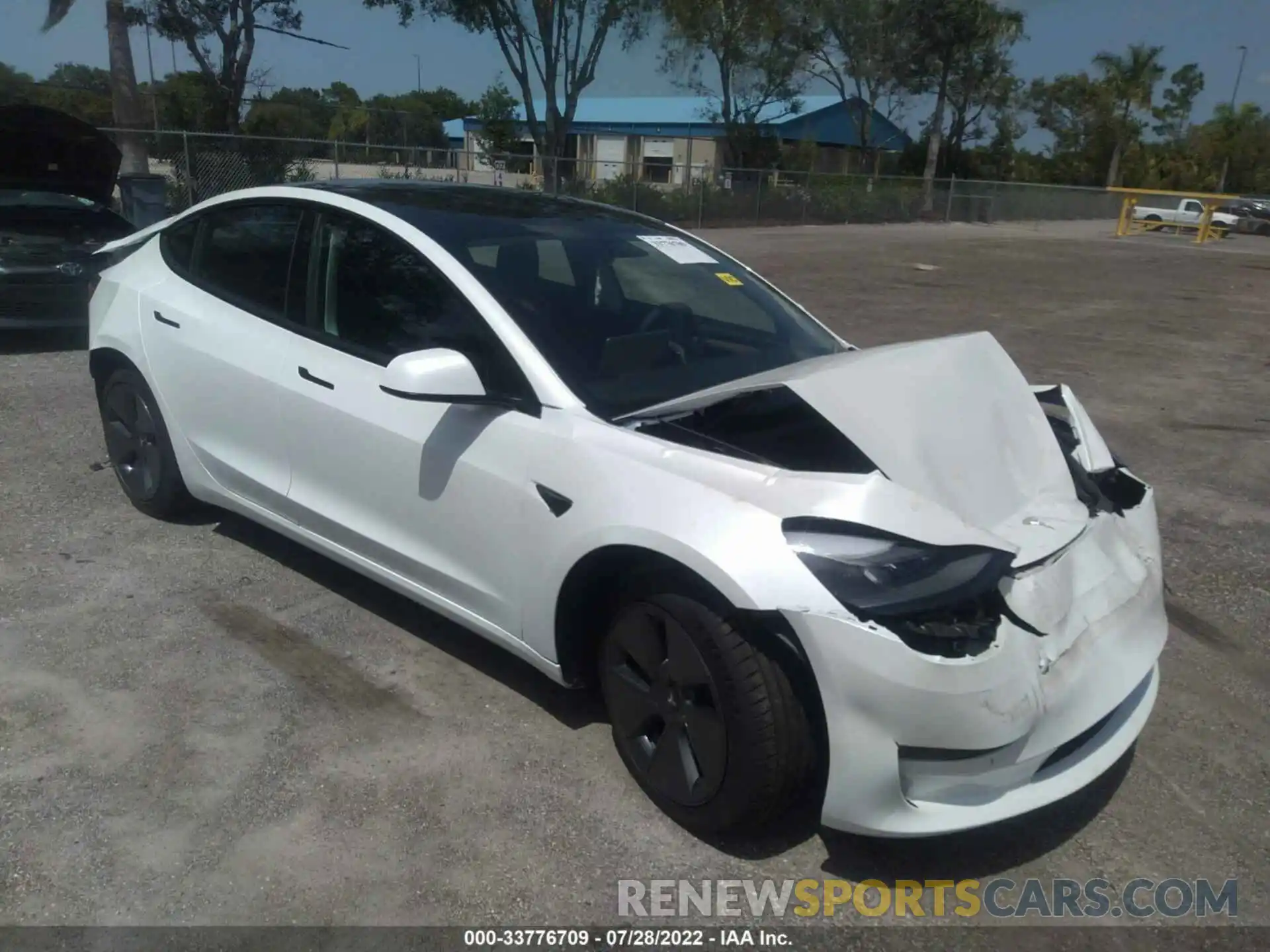 1 Photograph of a damaged car 5YJ3E1EA2MF095027 TESLA MODEL 3 2021