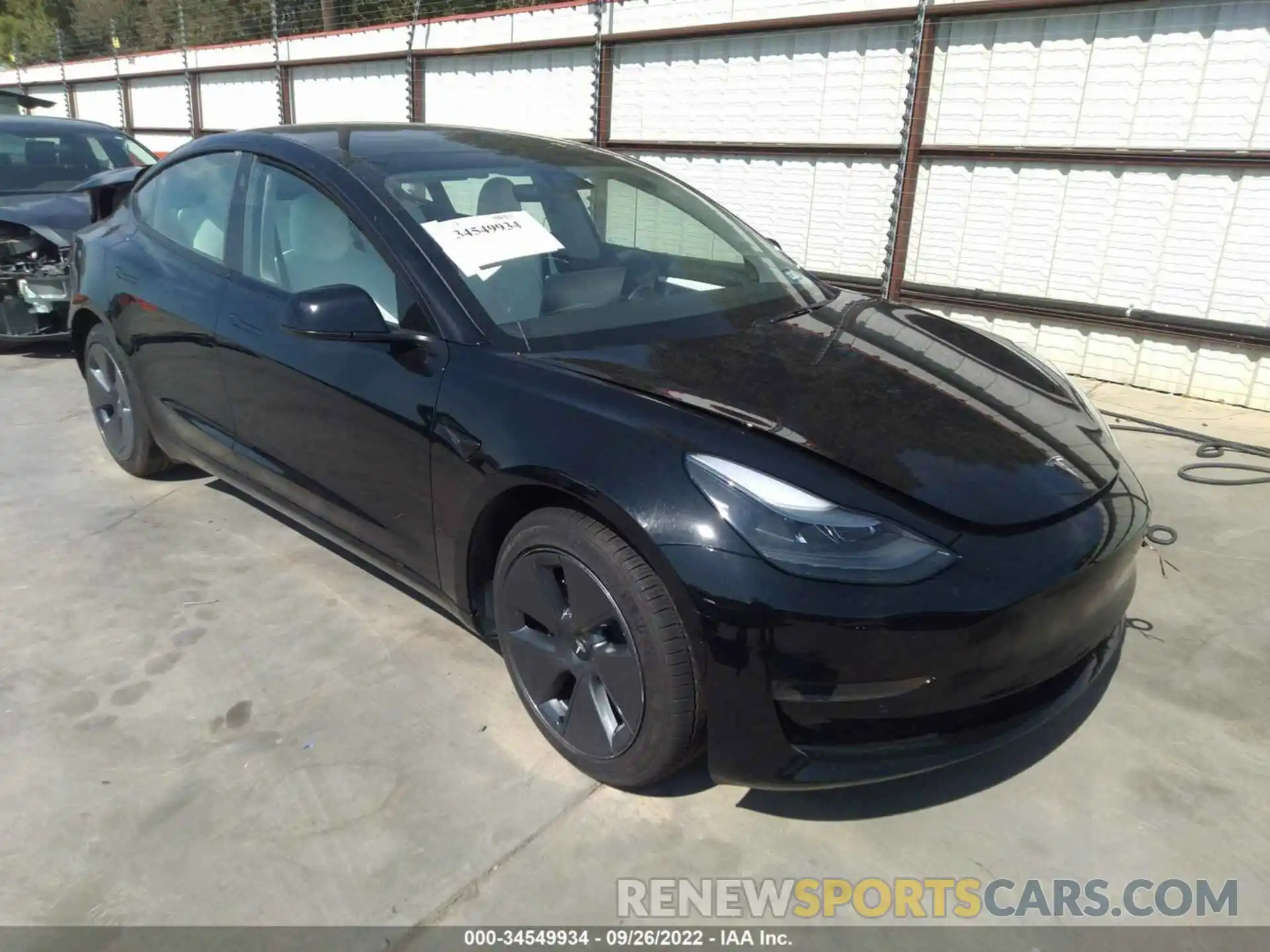 1 Photograph of a damaged car 5YJ3E1EA2MF143755 TESLA MODEL 3 2021