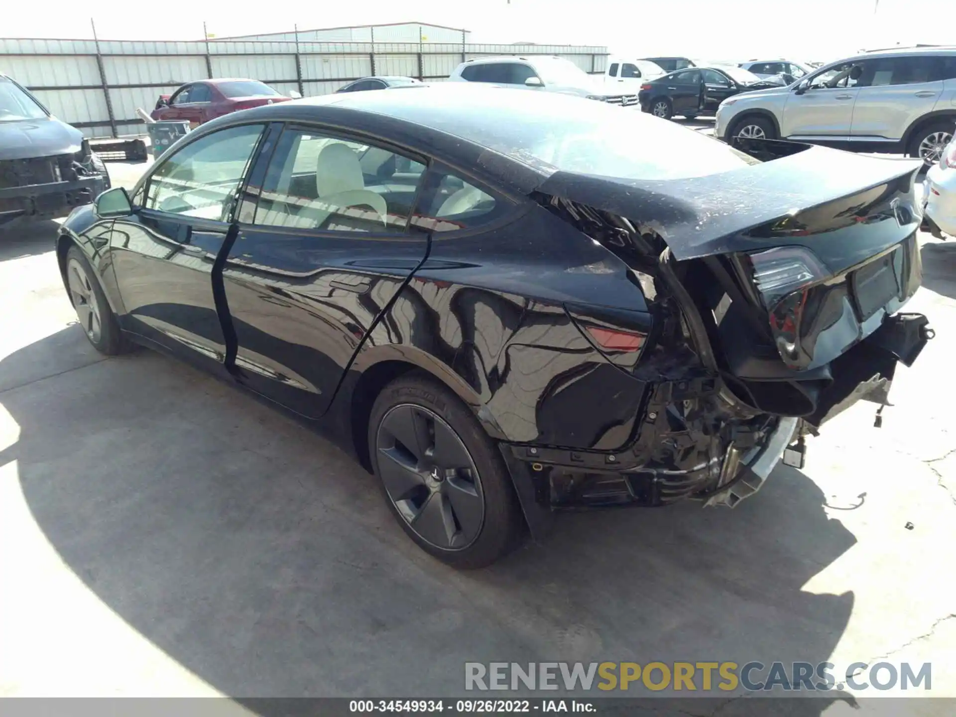 3 Photograph of a damaged car 5YJ3E1EA2MF143755 TESLA MODEL 3 2021