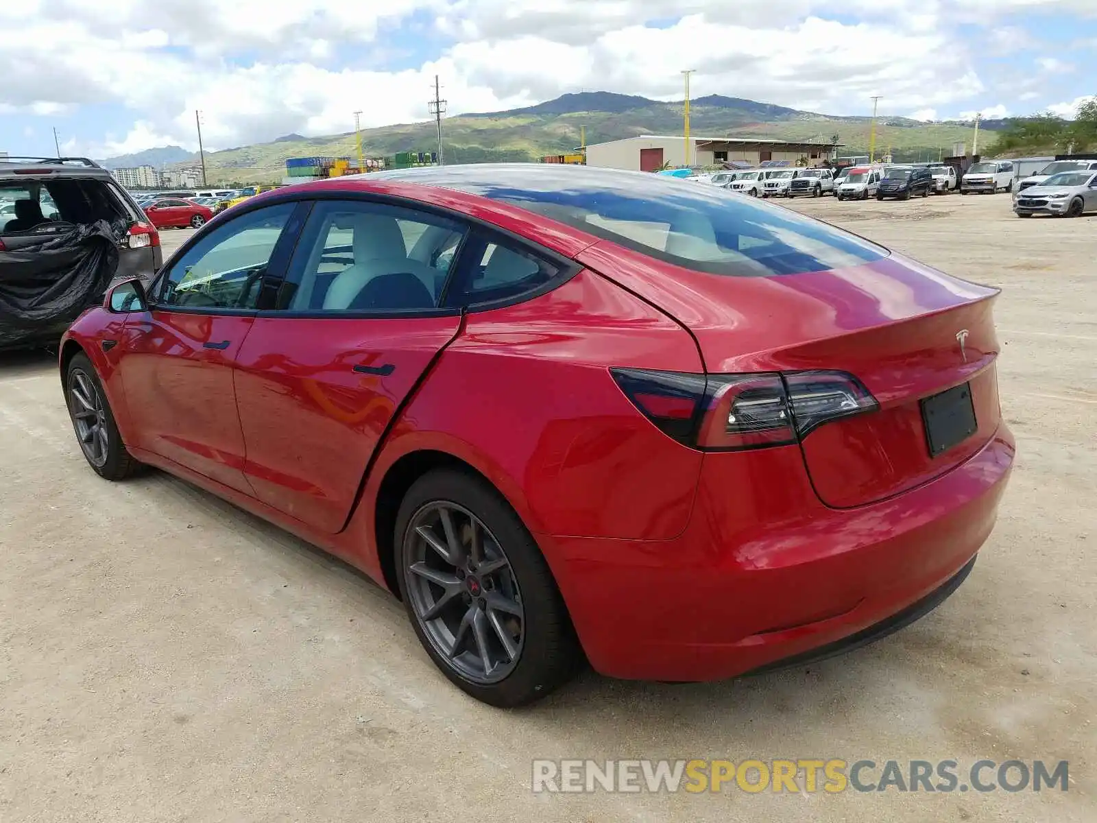 3 Photograph of a damaged car 5YJ3E1EA2MF838270 TESLA MODEL 3 2021