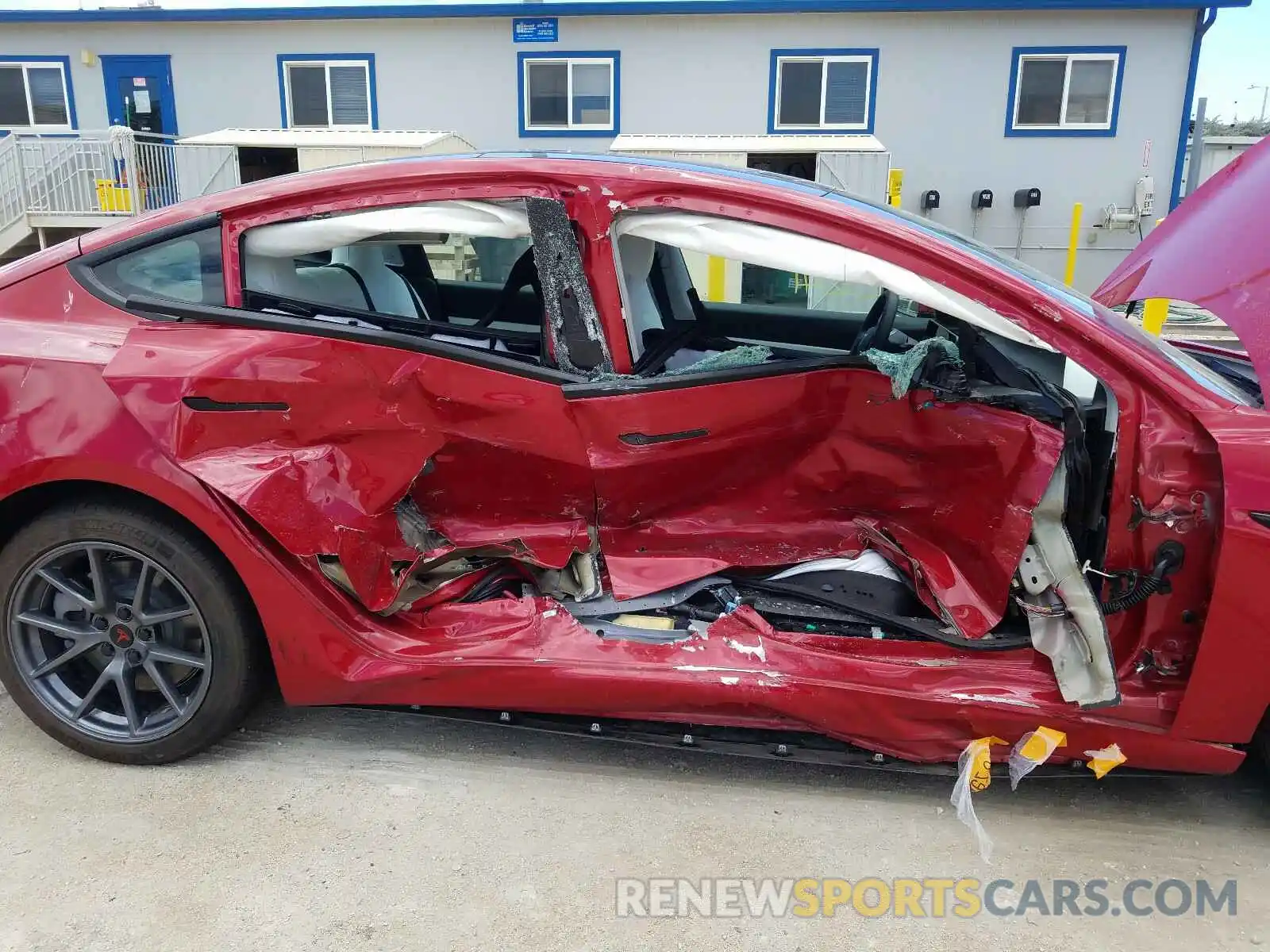 9 Photograph of a damaged car 5YJ3E1EA2MF838270 TESLA MODEL 3 2021