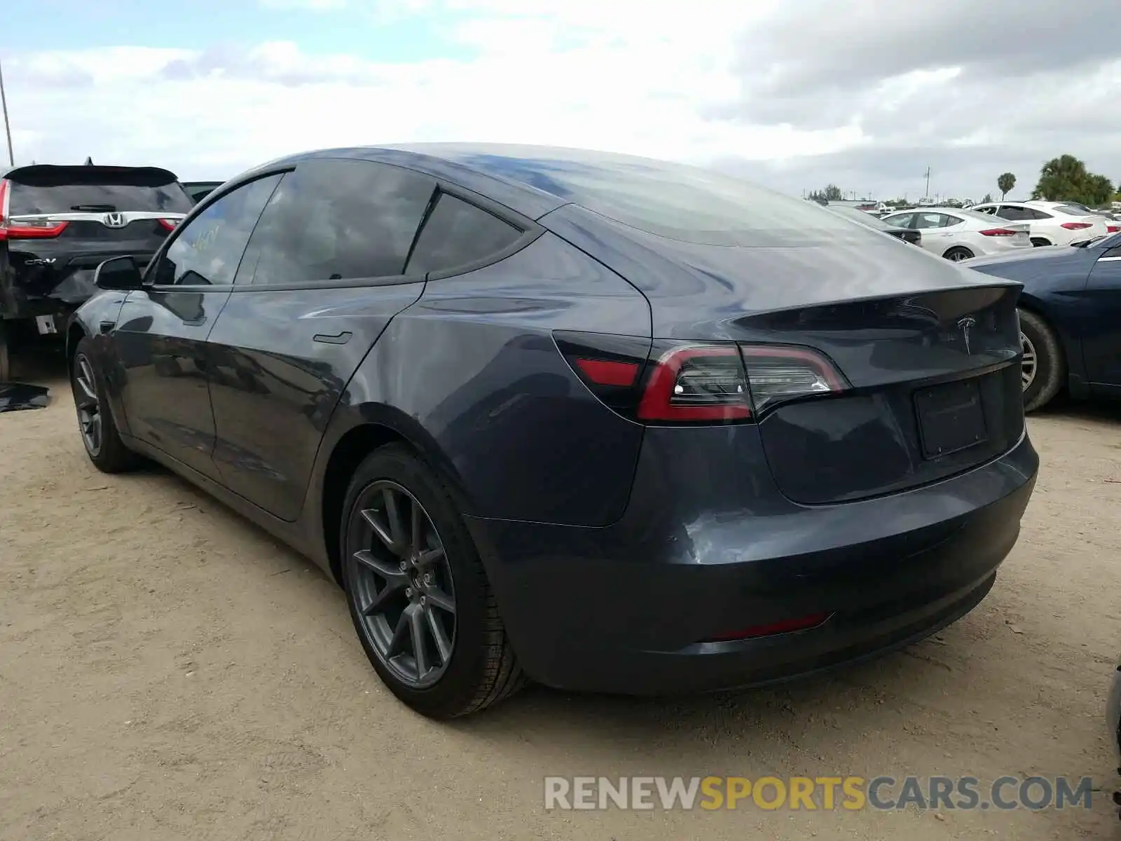 3 Photograph of a damaged car 5YJ3E1EA2MF851648 TESLA MODEL 3 2021