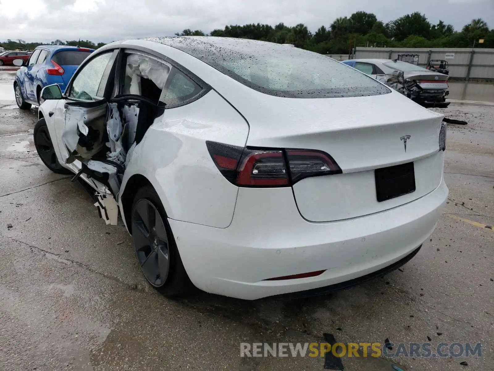 3 Photograph of a damaged car 5YJ3E1EA2MF854999 TESLA MODEL 3 2021