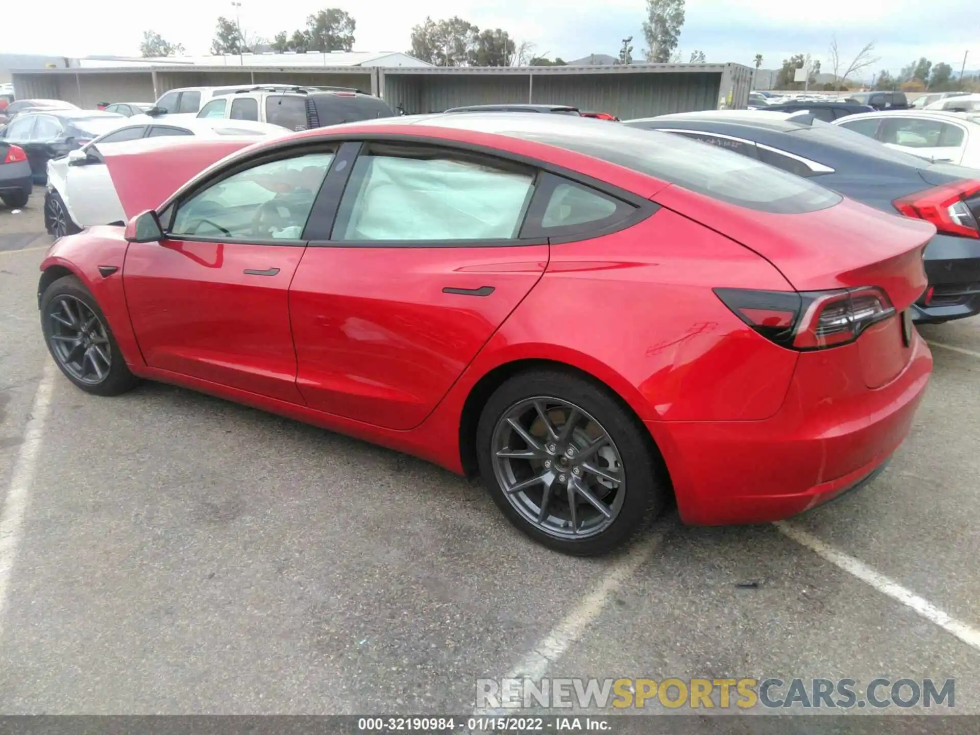 3 Photograph of a damaged car 5YJ3E1EA2MF868255 TESLA MODEL 3 2021