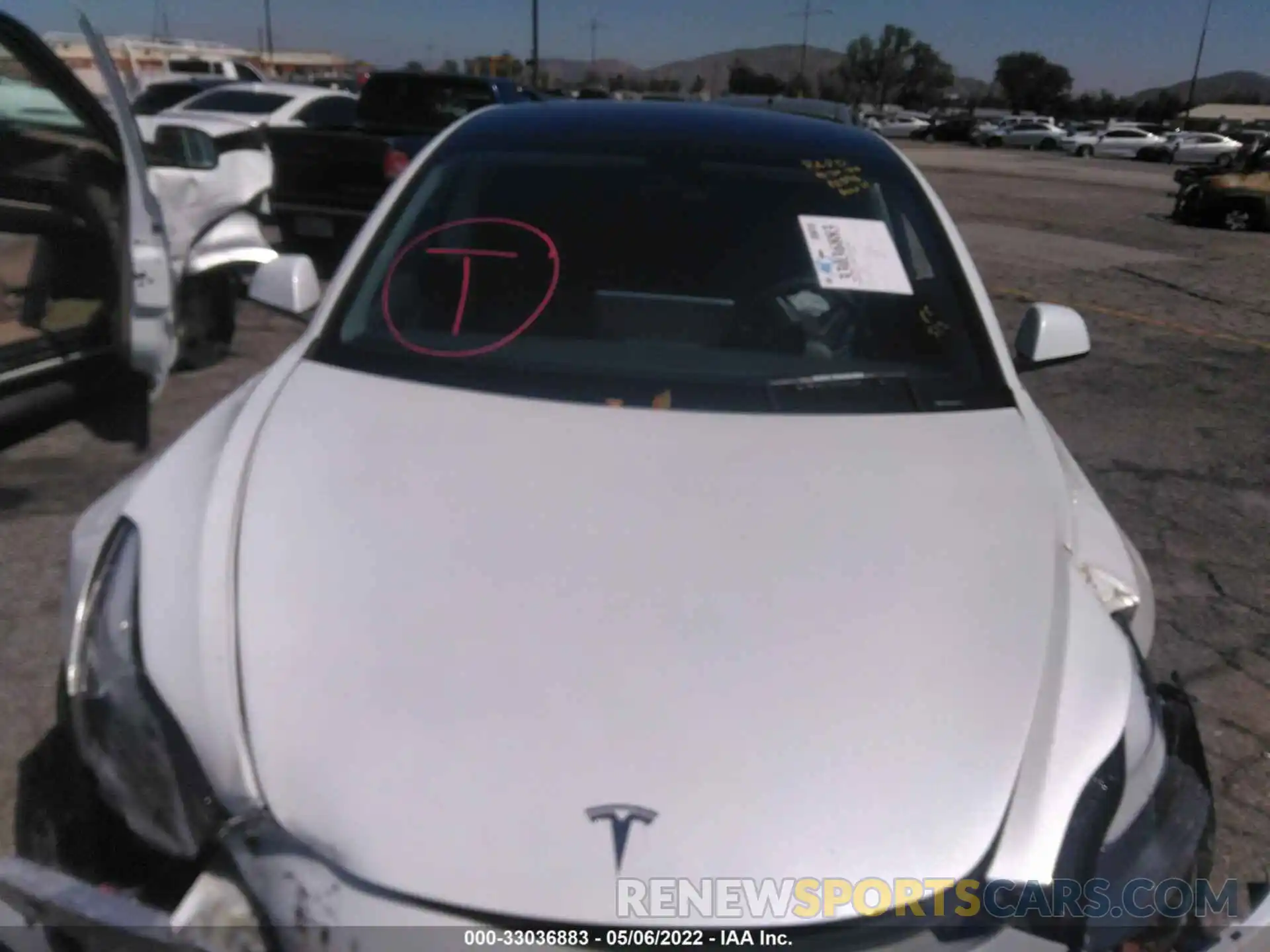 10 Photograph of a damaged car 5YJ3E1EA2MF874217 TESLA MODEL 3 2021