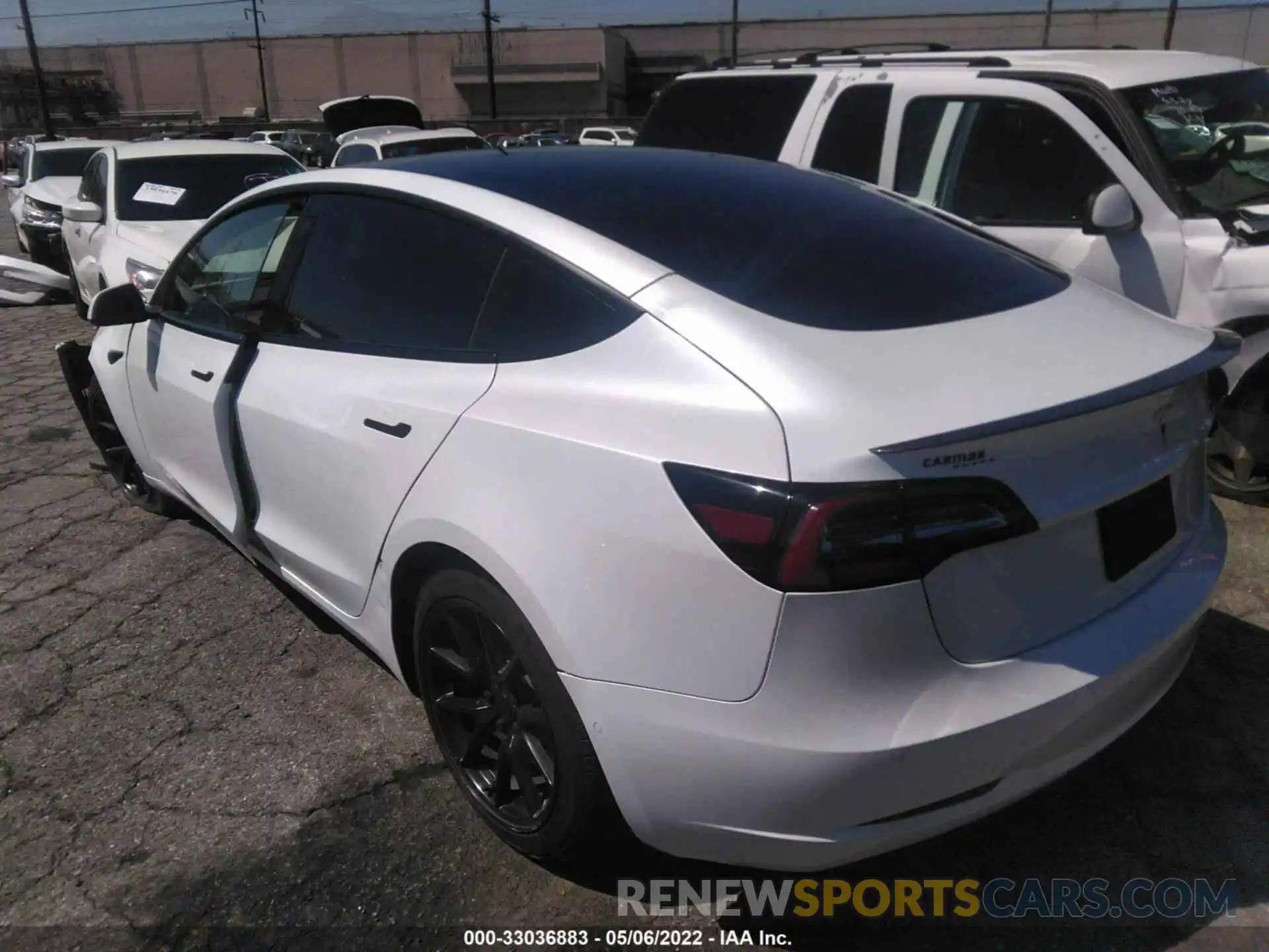 3 Photograph of a damaged car 5YJ3E1EA2MF874217 TESLA MODEL 3 2021