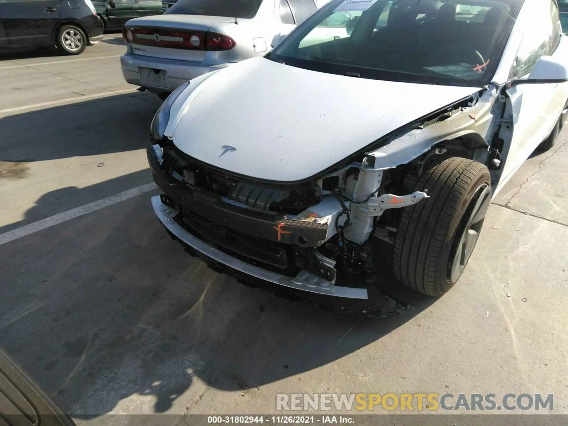 6 Photograph of a damaged car 5YJ3E1EA2MF874508 TESLA MODEL 3 2021