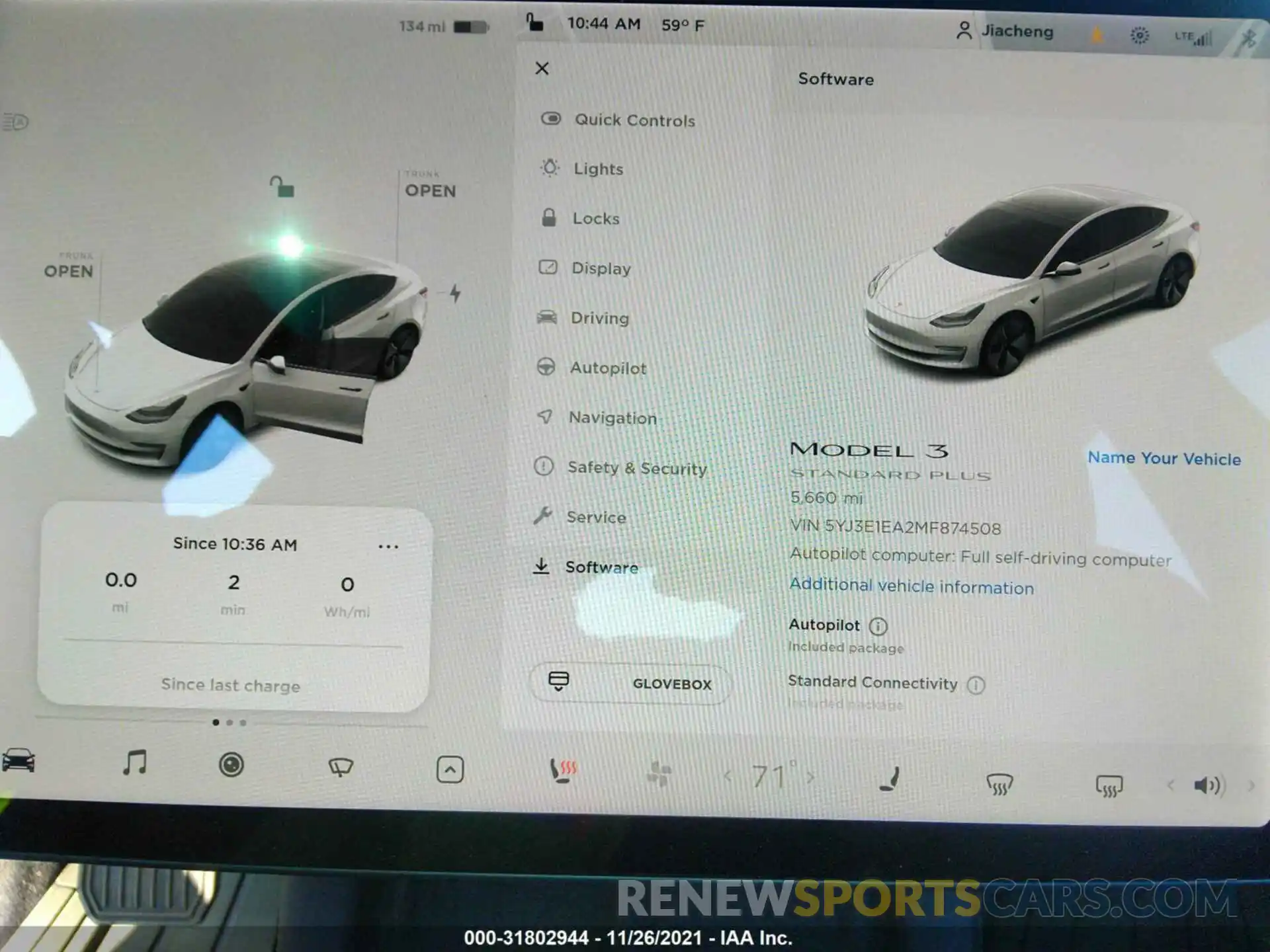 7 Photograph of a damaged car 5YJ3E1EA2MF874508 TESLA MODEL 3 2021