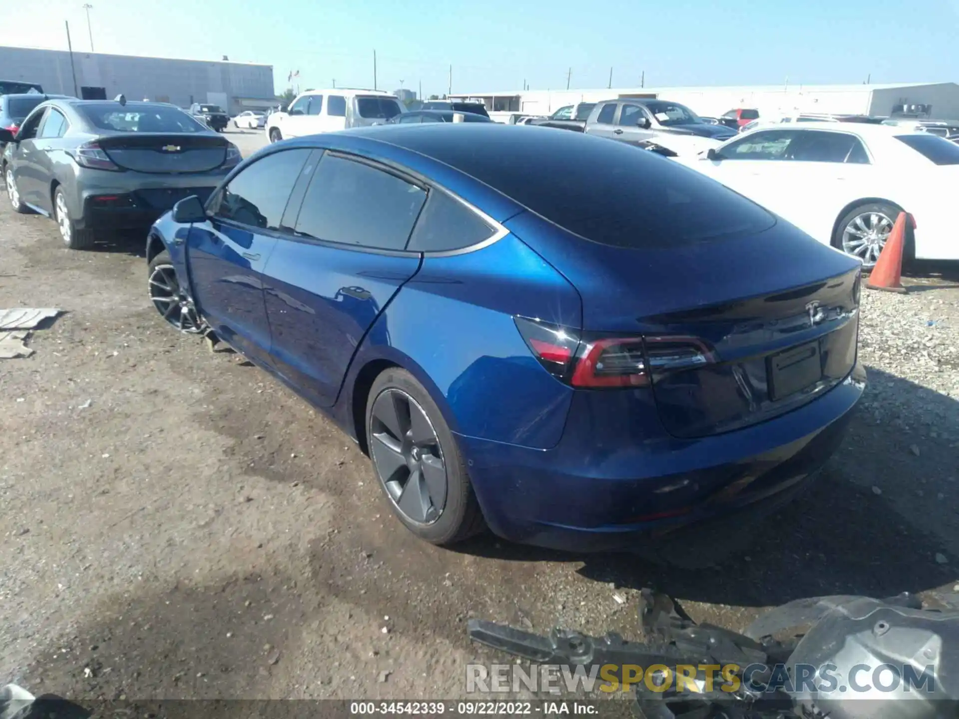 3 Photograph of a damaged car 5YJ3E1EA2MF907507 TESLA MODEL 3 2021