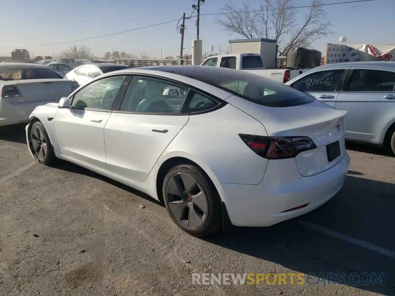 3 Photograph of a damaged car 5YJ3E1EA2MF917311 TESLA MODEL 3 2021