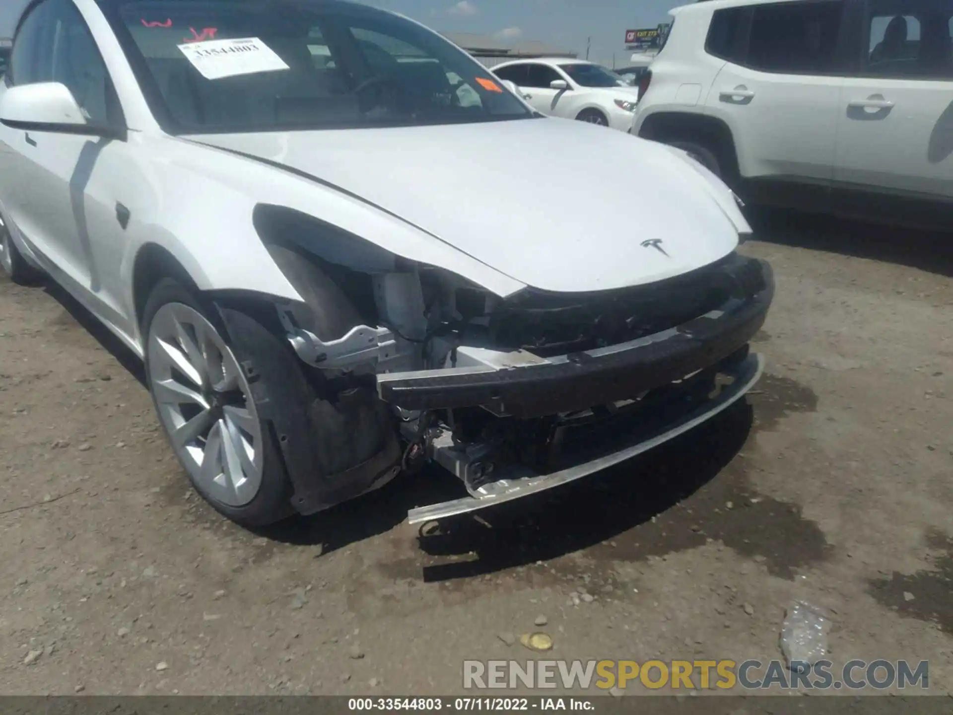 6 Photograph of a damaged car 5YJ3E1EA2MF920628 TESLA MODEL 3 2021