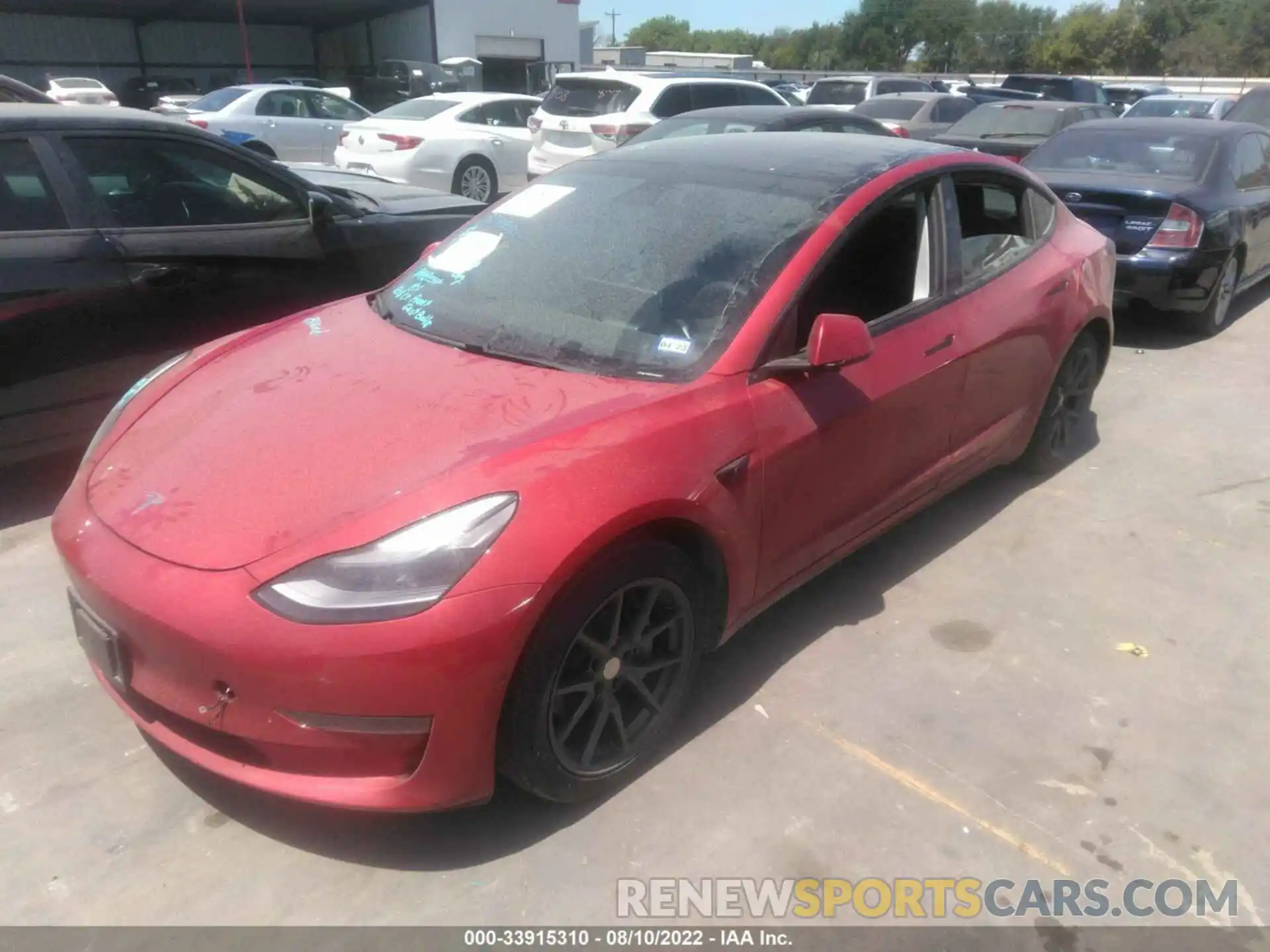 2 Фотография поврежденного автомобиля 5YJ3E1EA2MF923321 TESLA MODEL 3 2021