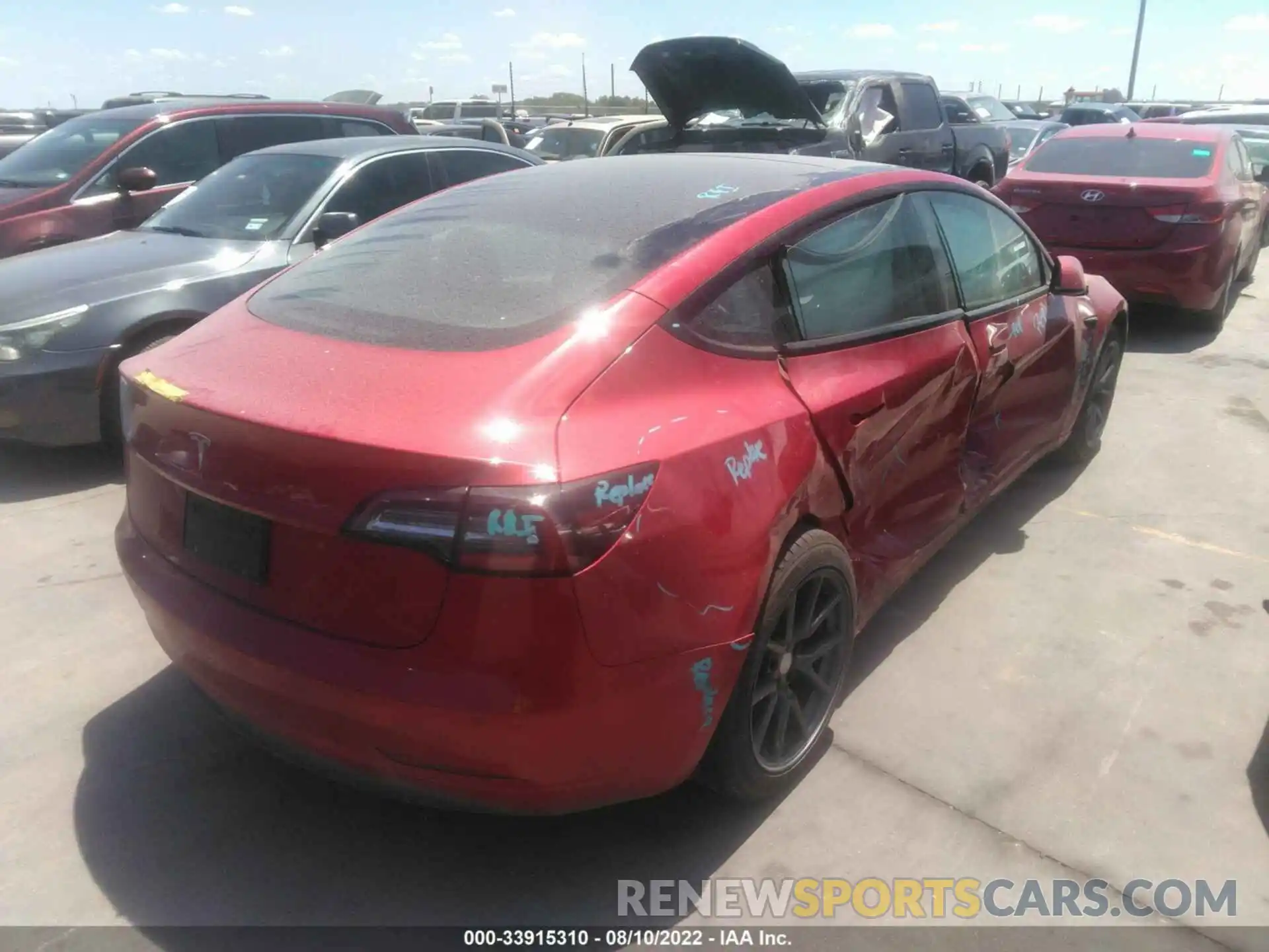 4 Фотография поврежденного автомобиля 5YJ3E1EA2MF923321 TESLA MODEL 3 2021