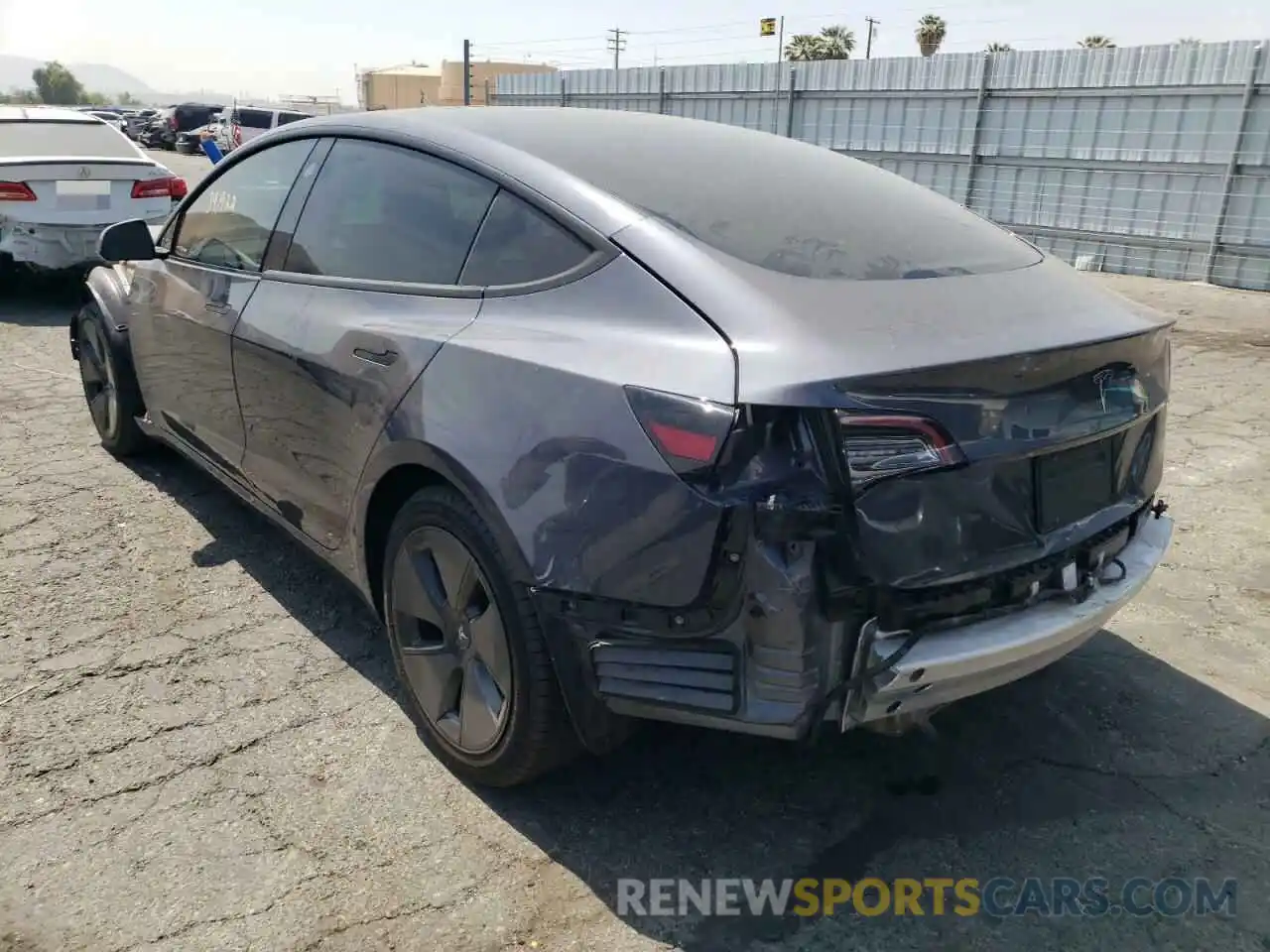 3 Photograph of a damaged car 5YJ3E1EA2MF929779 TESLA MODEL 3 2021