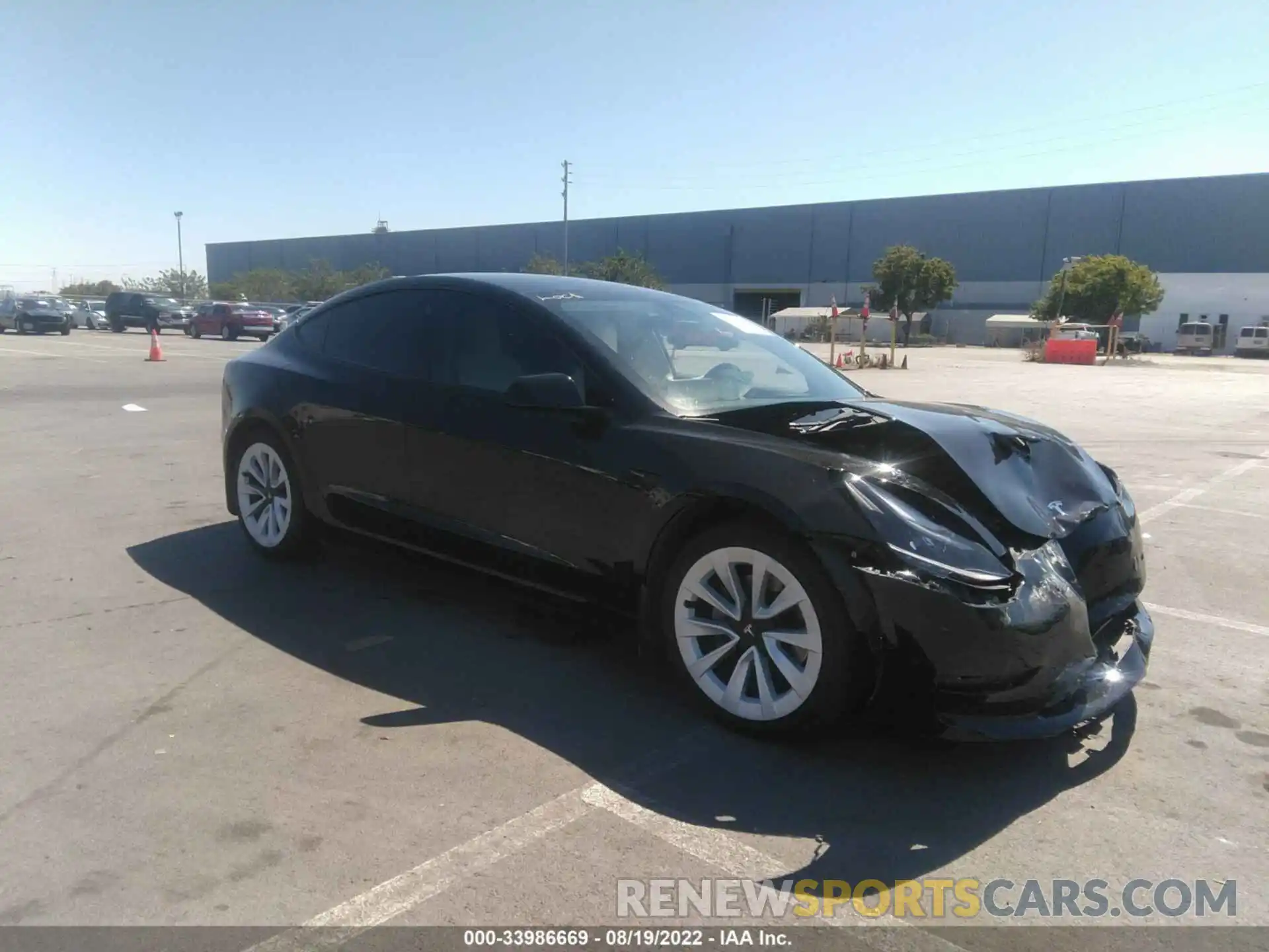 1 Photograph of a damaged car 5YJ3E1EA2MF936439 TESLA MODEL 3 2021