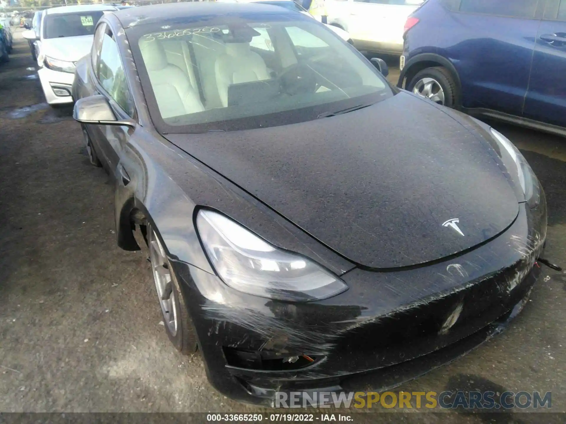 6 Photograph of a damaged car 5YJ3E1EA2MF938577 TESLA MODEL 3 2021