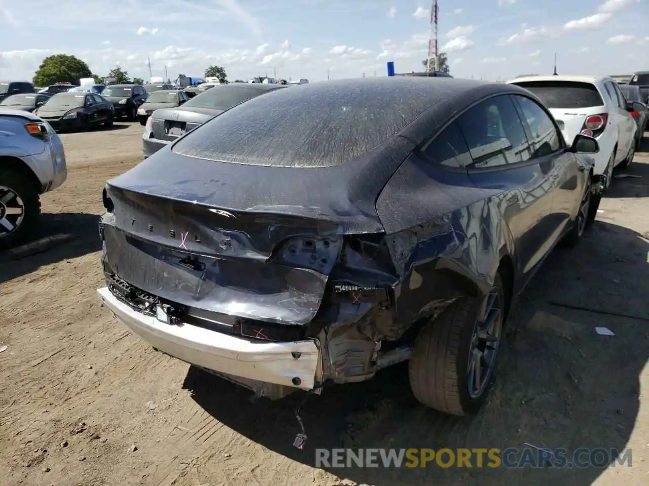 9 Photograph of a damaged car 5YJ3E1EA2MF939311 TESLA MODEL 3 2021