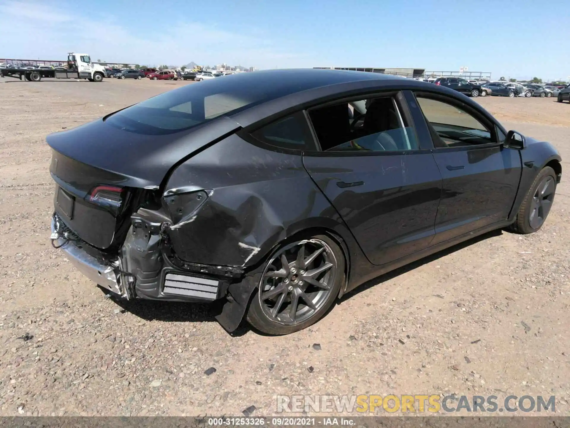 4 Photograph of a damaged car 5YJ3E1EA2MF940085 TESLA MODEL 3 2021