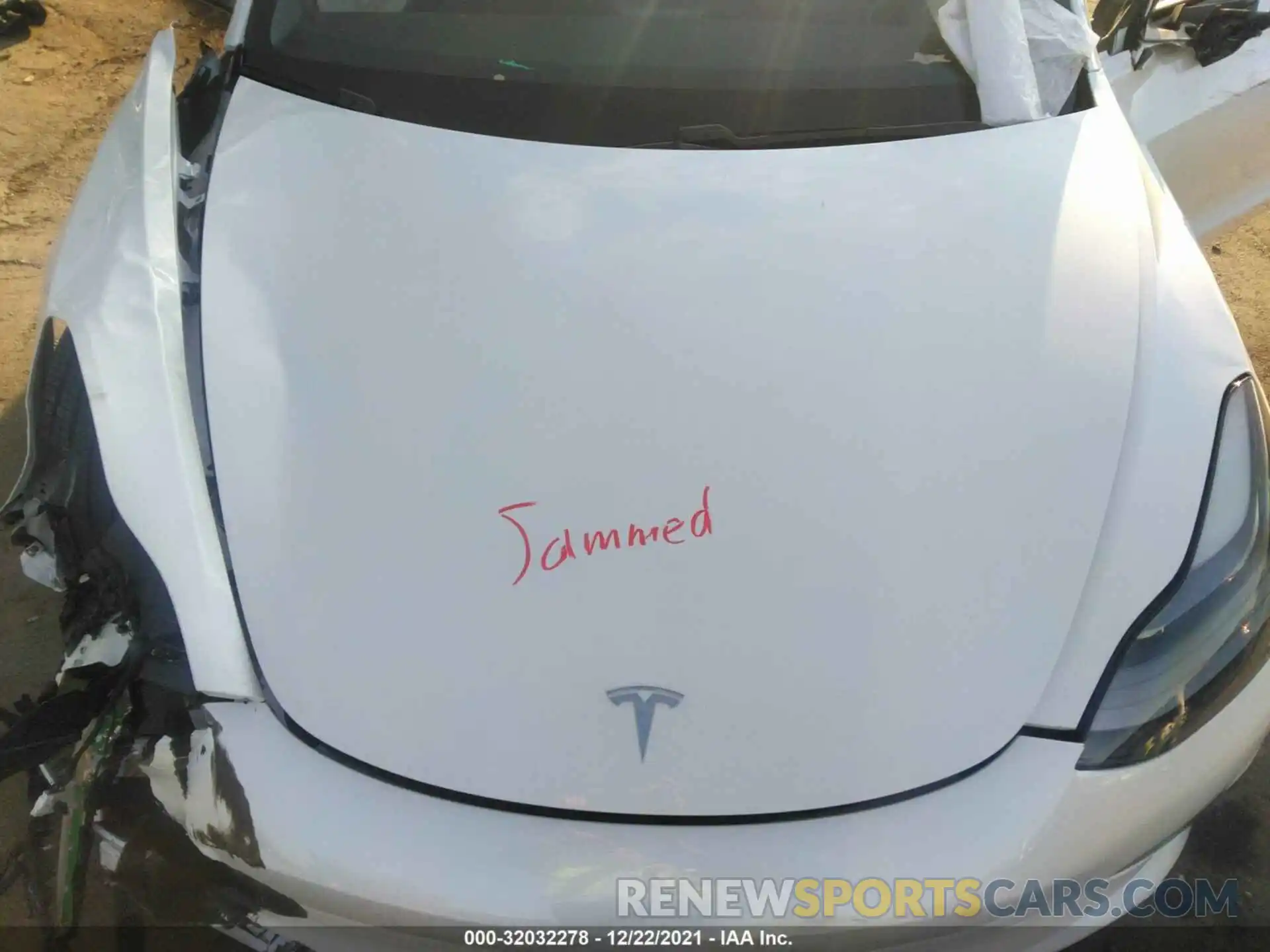 10 Photograph of a damaged car 5YJ3E1EA2MF976956 TESLA MODEL 3 2021