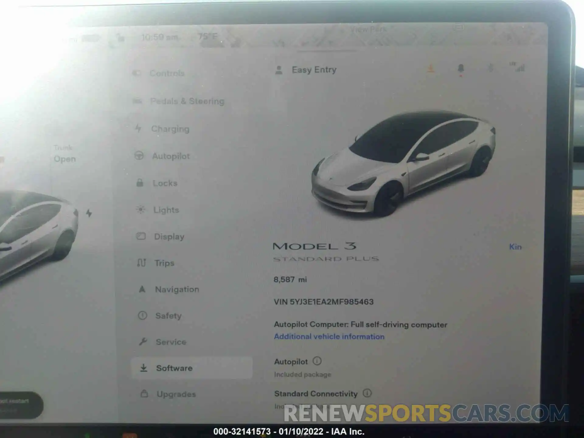 7 Фотография поврежденного автомобиля 5YJ3E1EA2MF985463 TESLA MODEL 3 2021