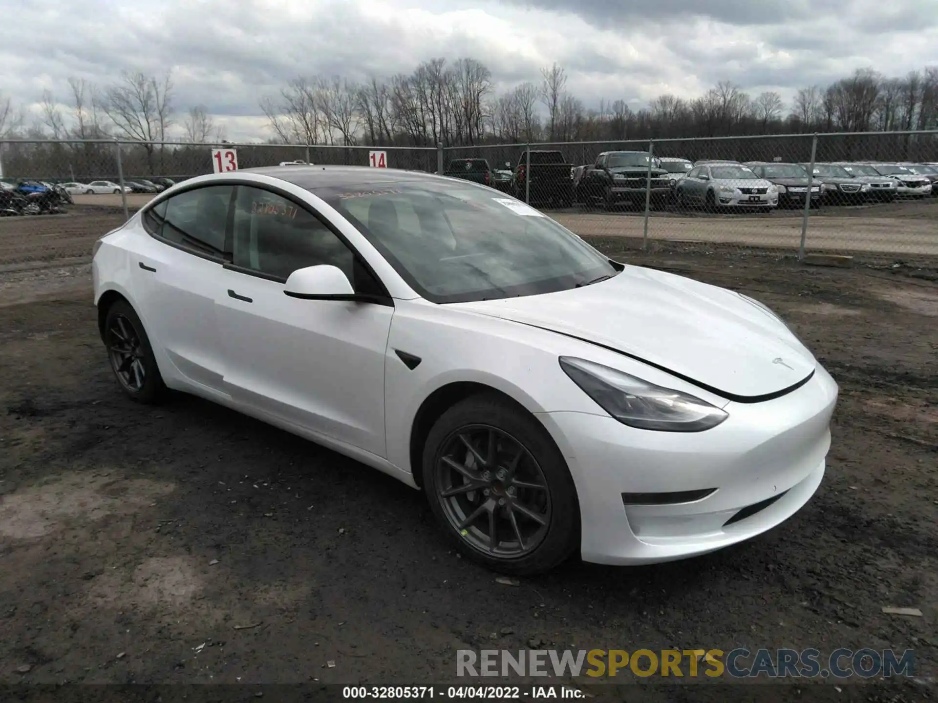 1 Photograph of a damaged car 5YJ3E1EA2MF985527 TESLA MODEL 3 2021