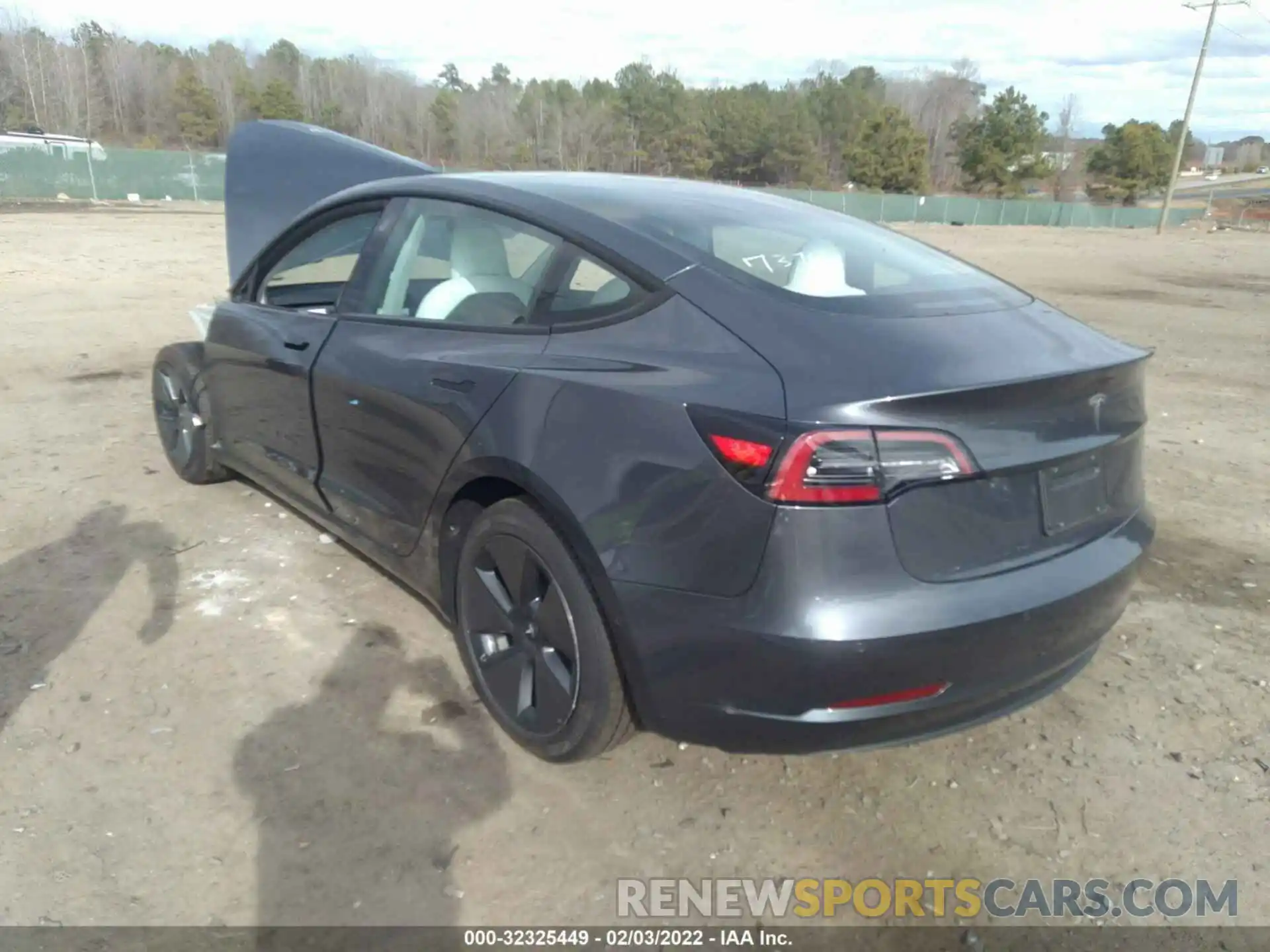 3 Photograph of a damaged car 5YJ3E1EA2MF987374 TESLA MODEL 3 2021